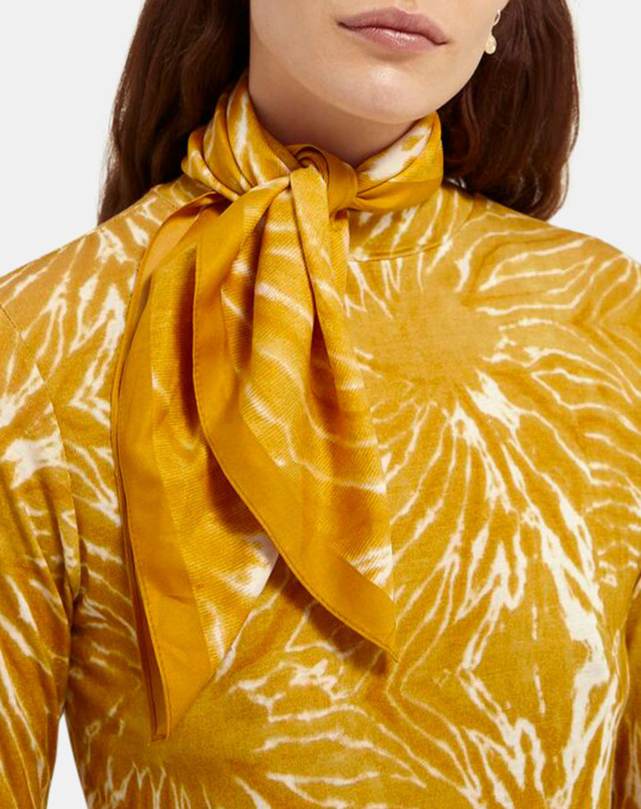 Foulard tie & dye jaune