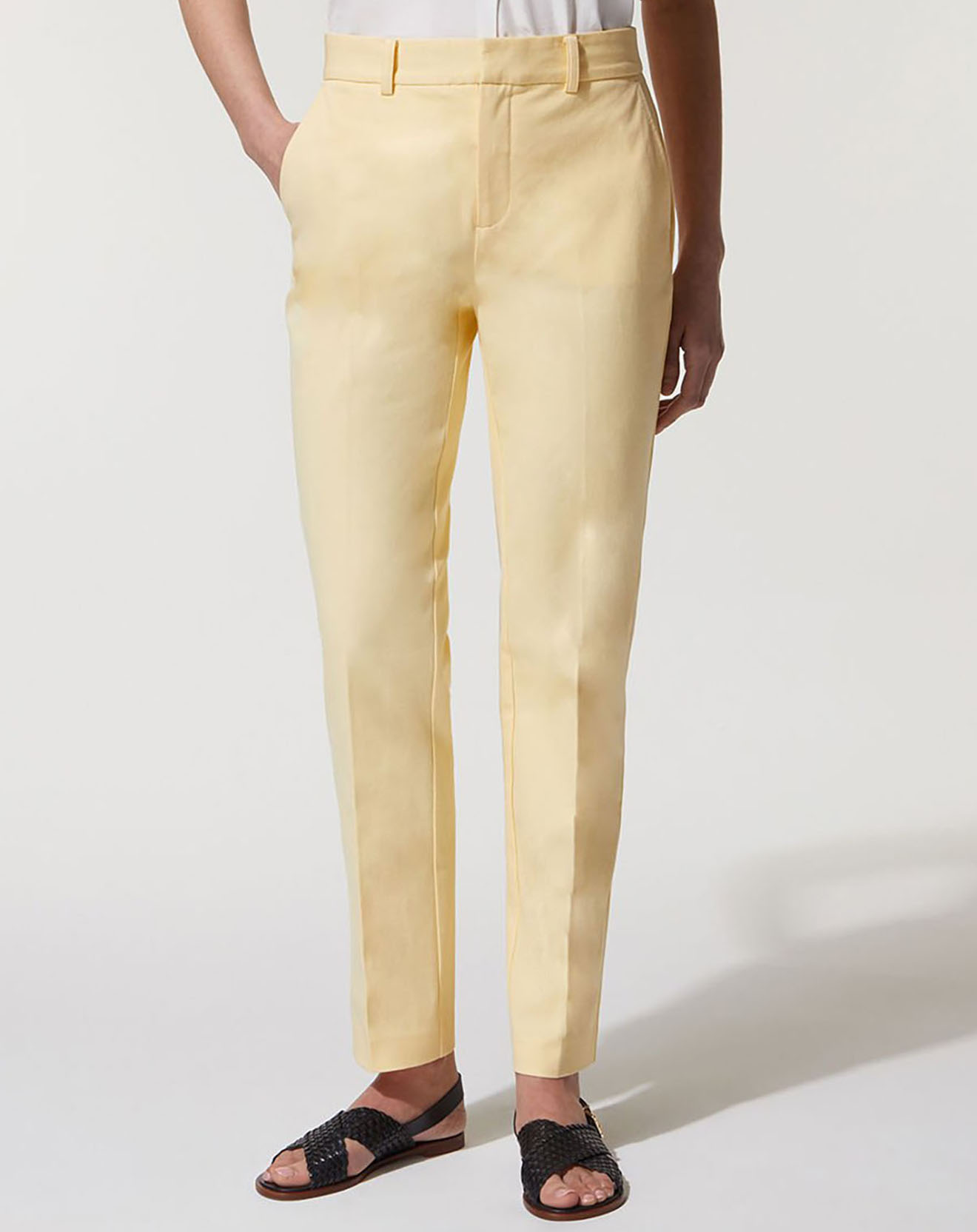 jodhpur - pantalon chino en coton stretch mistral jaune
