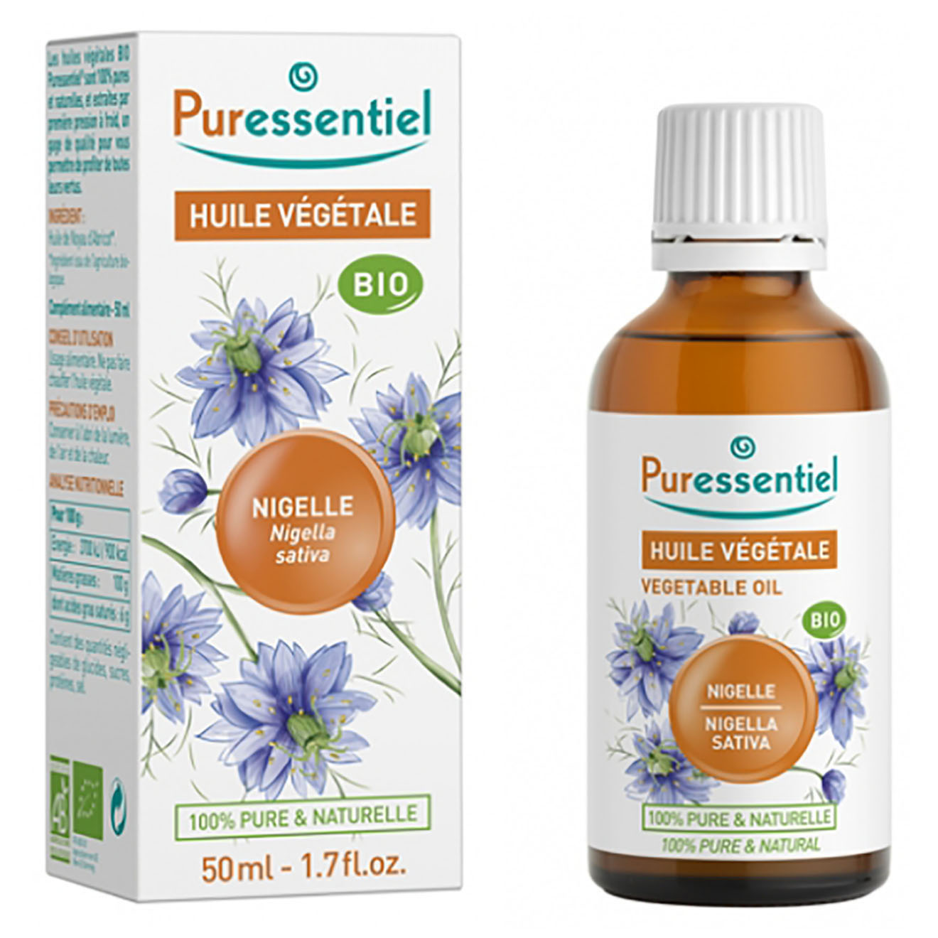 Puressentiel - Huile Végétale BIO Nigelle - 50 ml