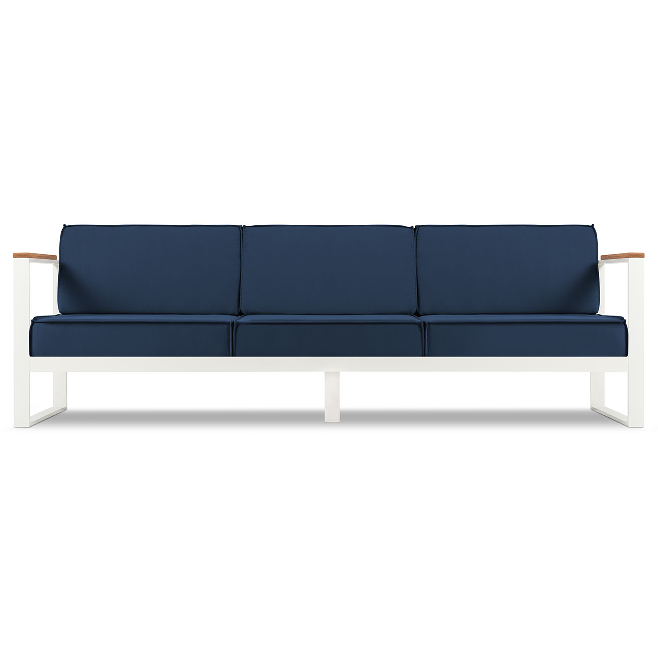 Canapé d'extérieur Tahiti 3 Places bleu foncé - 80x85x246 cm