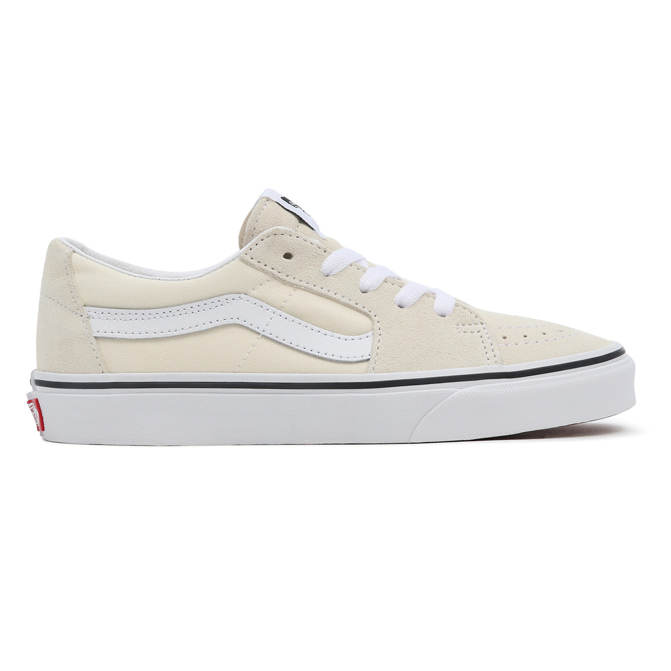 Vans - Sneakers en Velours de Cuir & Textile SK8-Low beiges