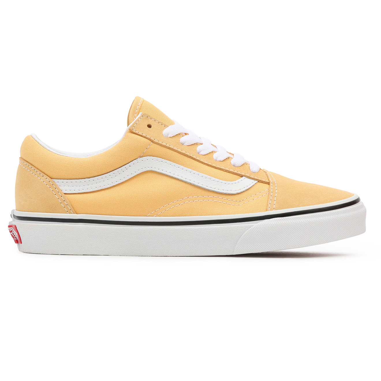 Vans - Sneakers en Velours de Cuir & Textile Old Skool orange clair