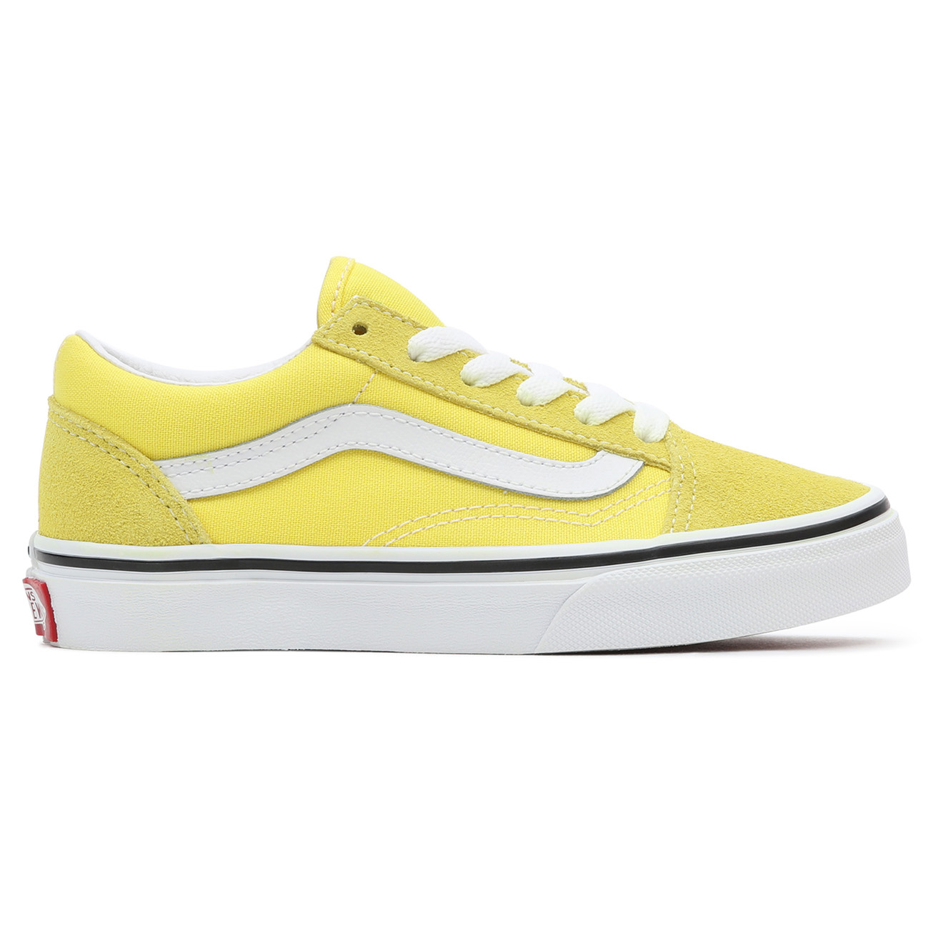 Vans - Sneakers en Velours de Cuir & Textile UY Old Skool jaunes