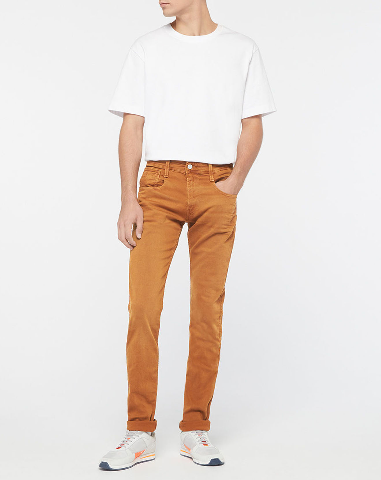 Replay - Jean Slim Bull Denim Anbass camel