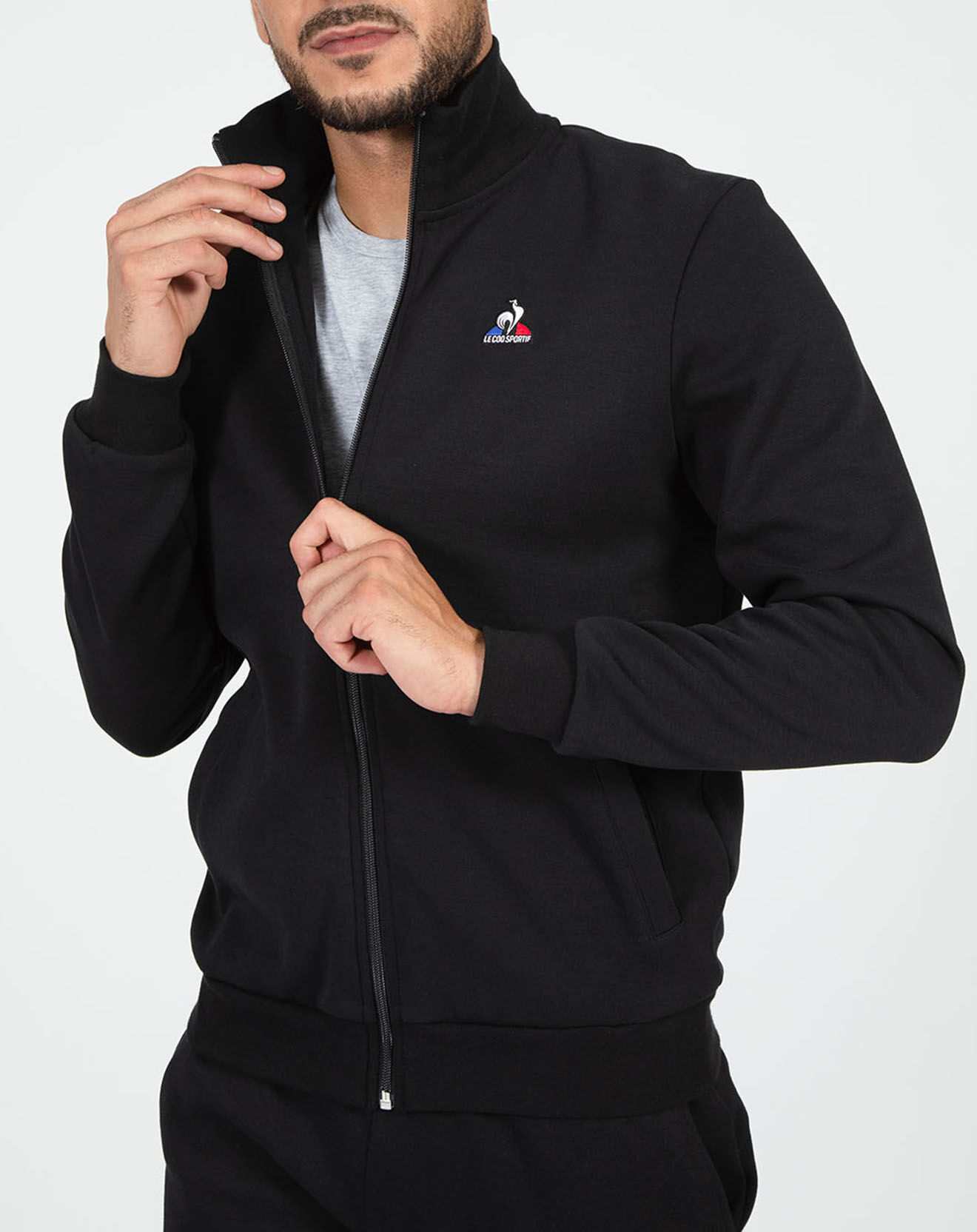 Le Coq Sportif - Sweat zippé Essentiel noir