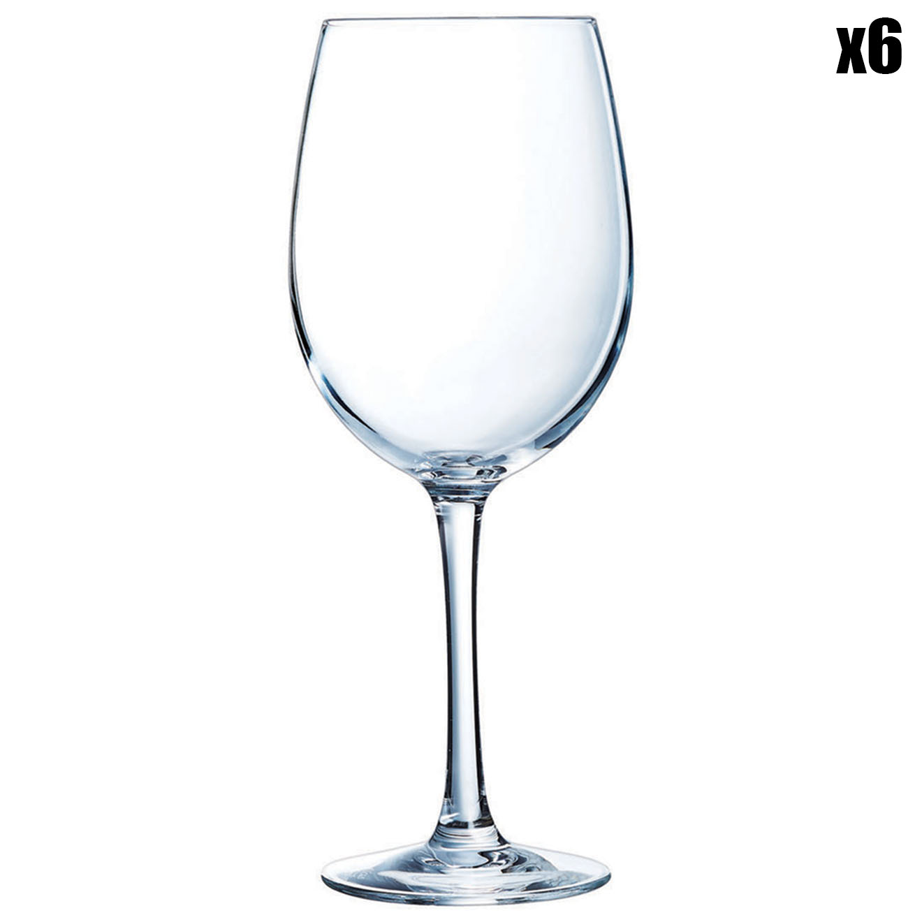 Chef & Sommelier - 6 Verres à pied Cabernet transparents - 47 cl