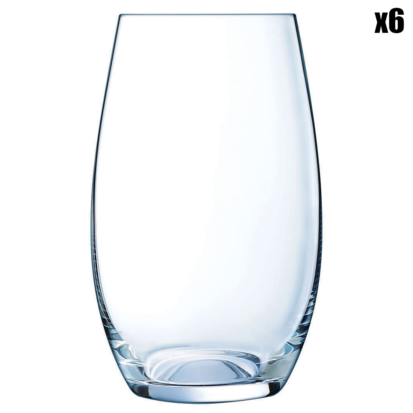 Chef & Sommelier - 6 Verres haut Primary transparents - 40 cl