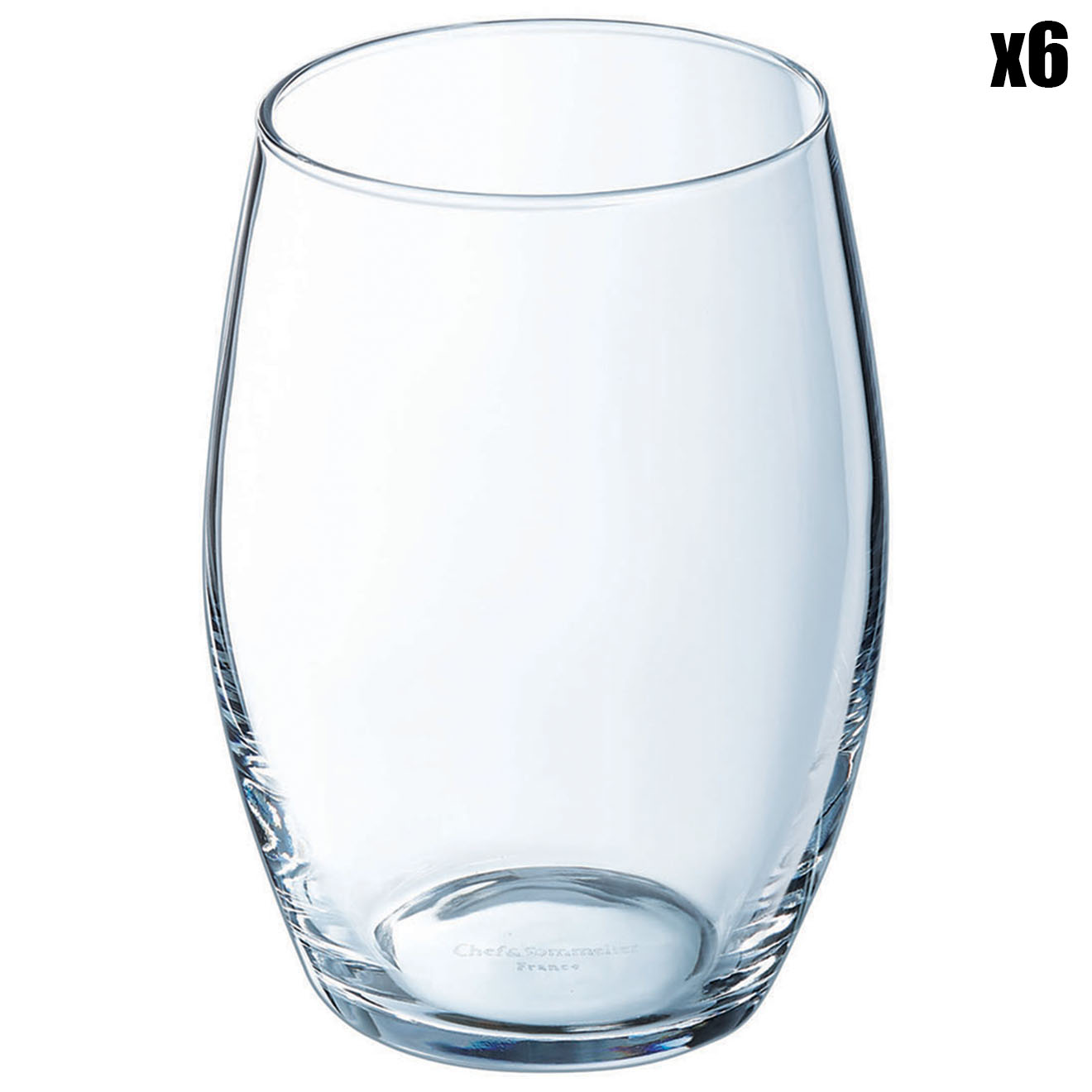 Chef & Sommelier - 6 Verres bas Cheer Up transparents - 32 cl