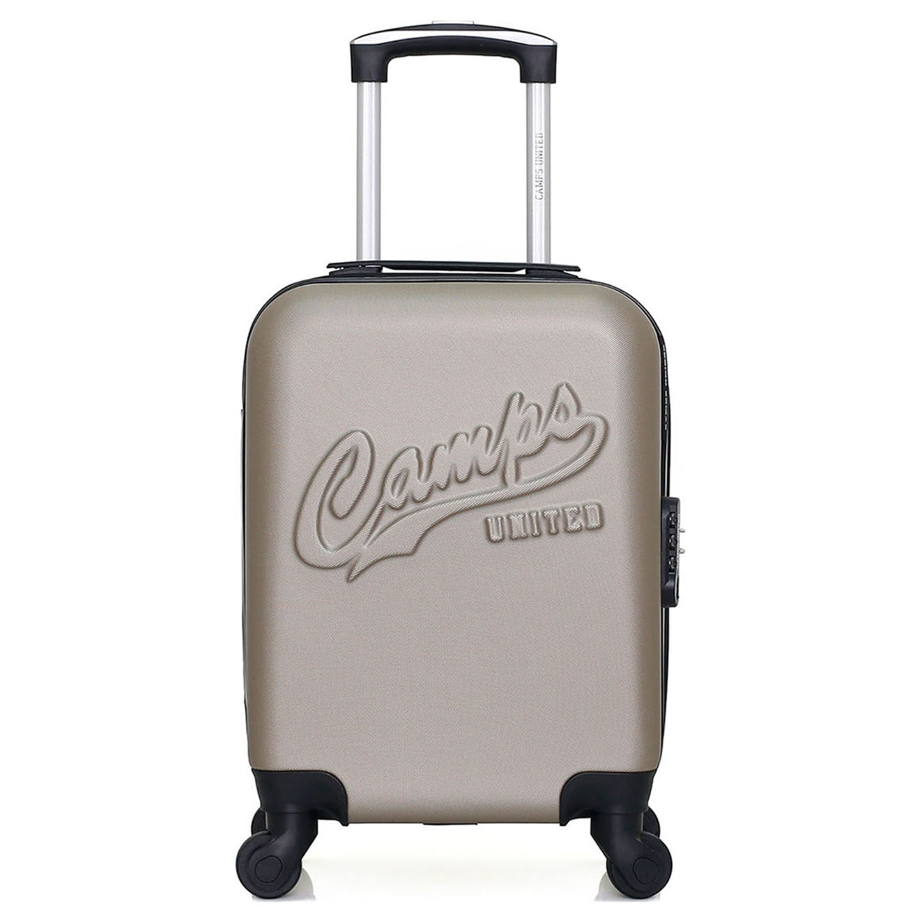 camps - valise cabine 4 roues simples columbia 55 cm beige
