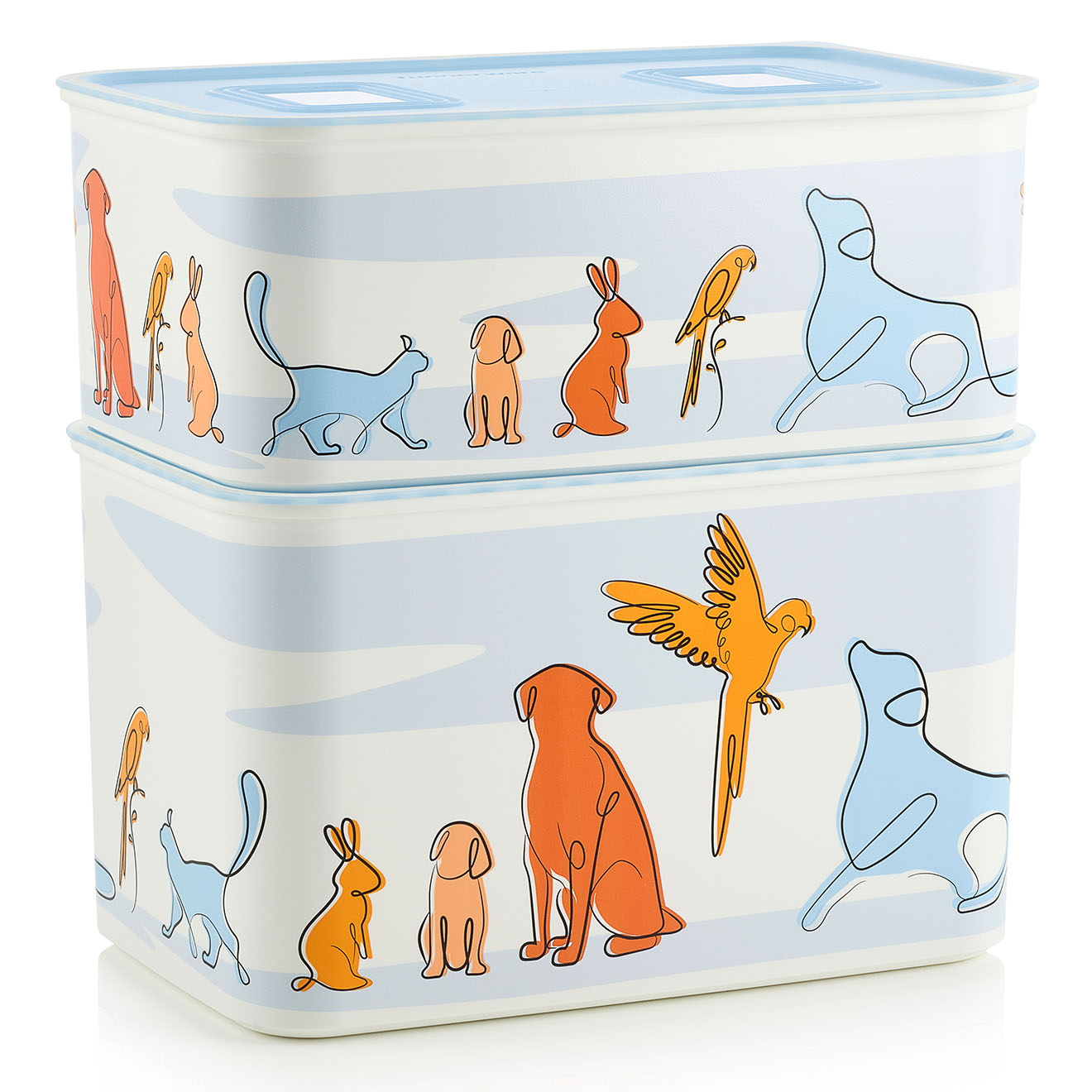 Tupperware - Boite avec couvercle Opti Compagnons transparente - 2.9L