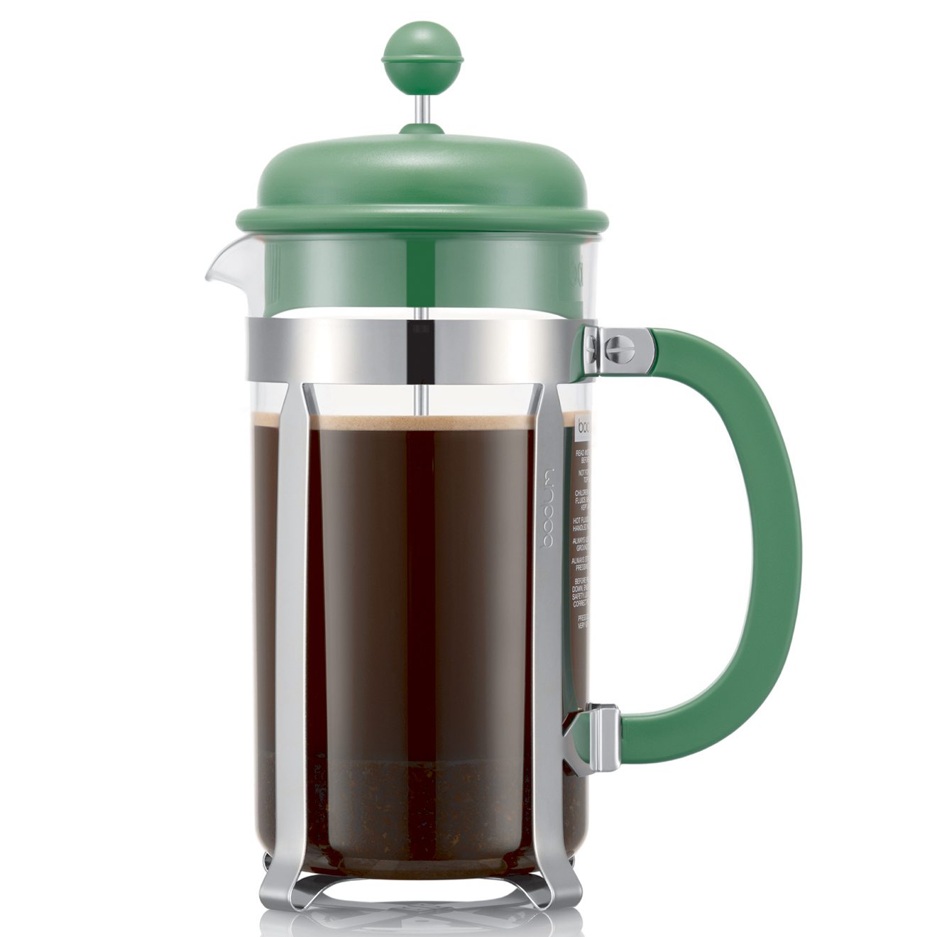 Bodum - Cafetière à piston 8 tasses Caffettiera verte - 1L