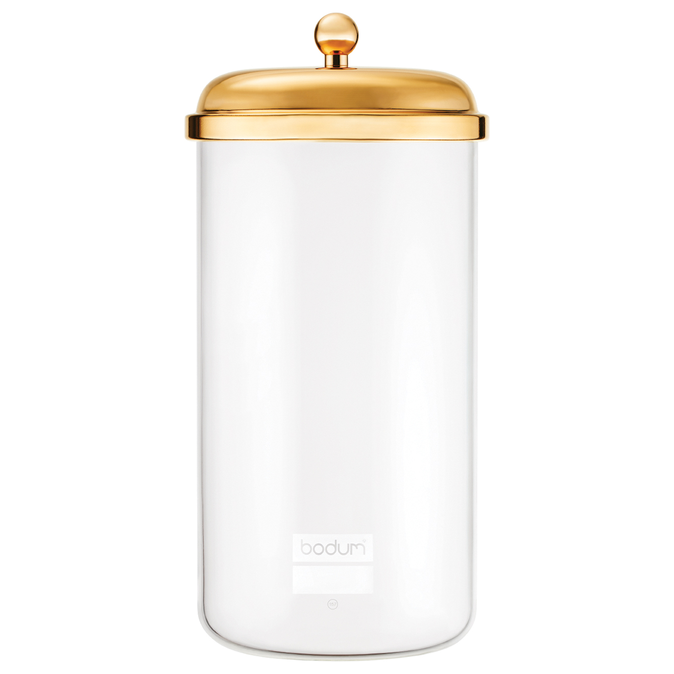 Bodum - Bocal verre couvercle métallique Classic doré - 2L