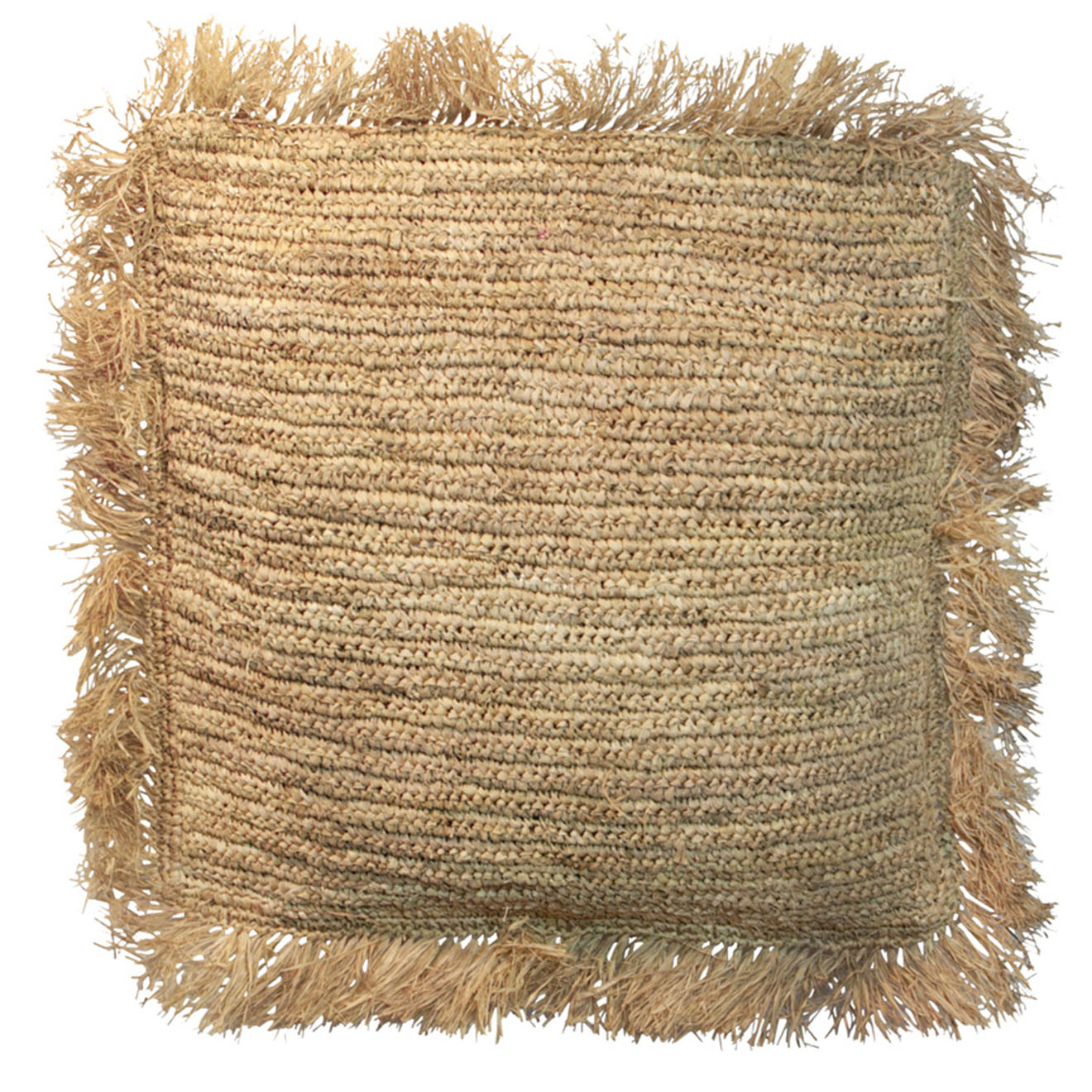 Bazar Bizar - Housse de coussin Raphia naturel - 60x60 cm