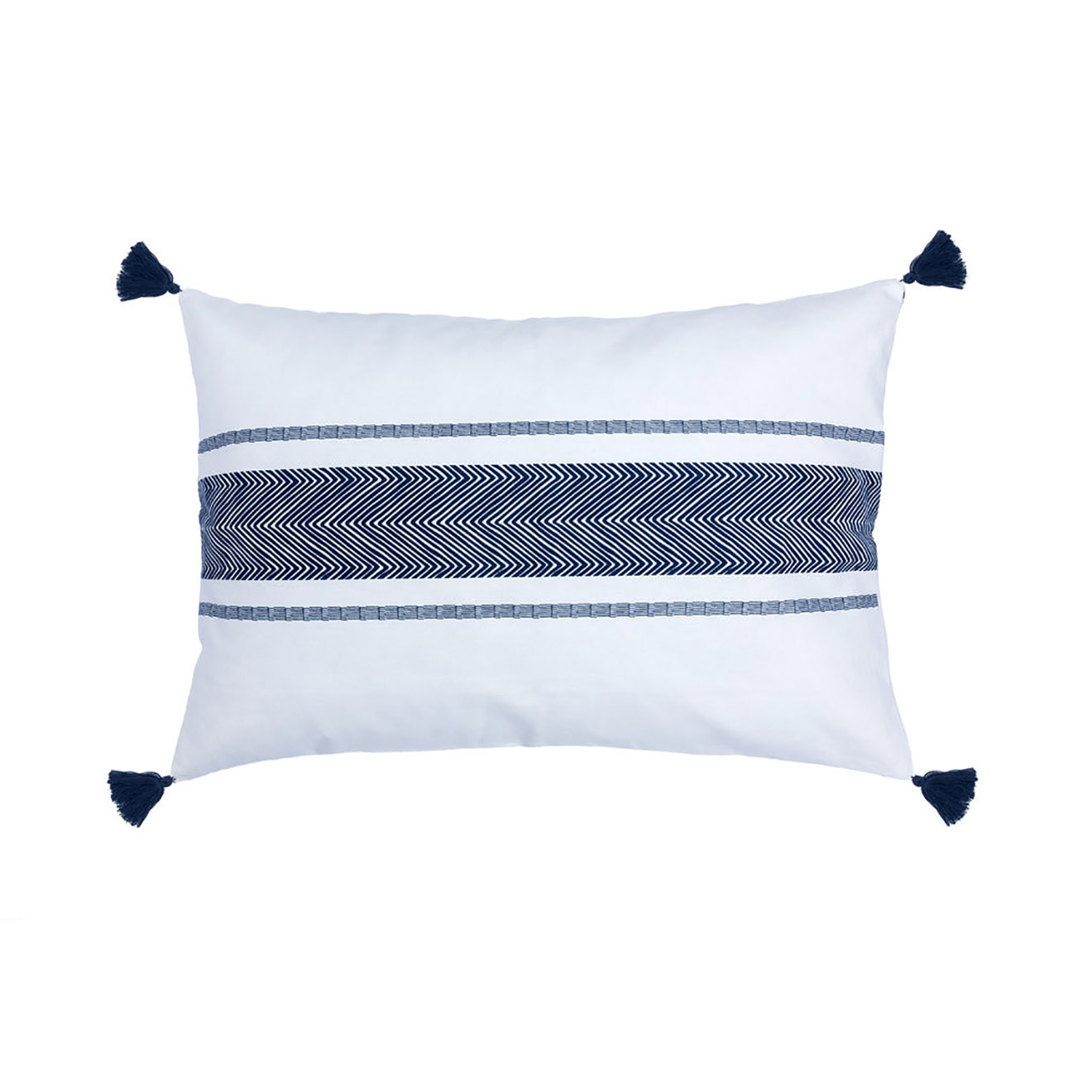 - Housse de coussin Alentejo bleu nuit - 60x40 cm