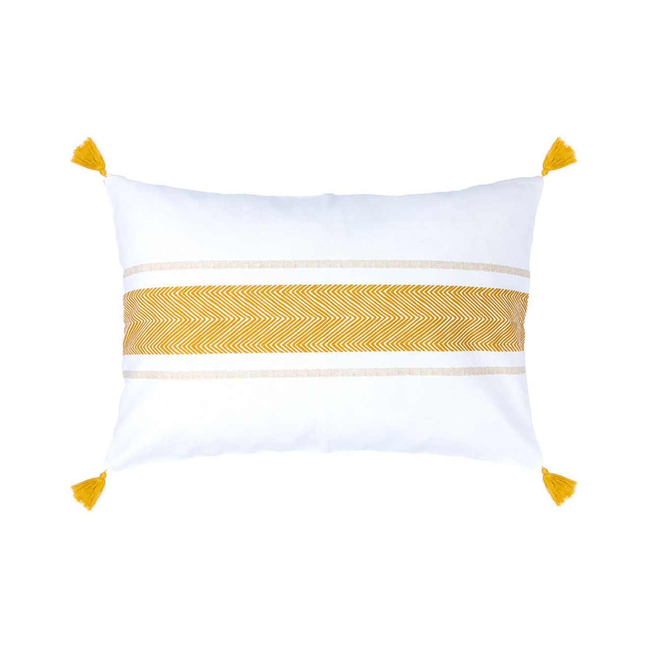 - Housse de coussin Alentejo moutarde - 60x40 cm