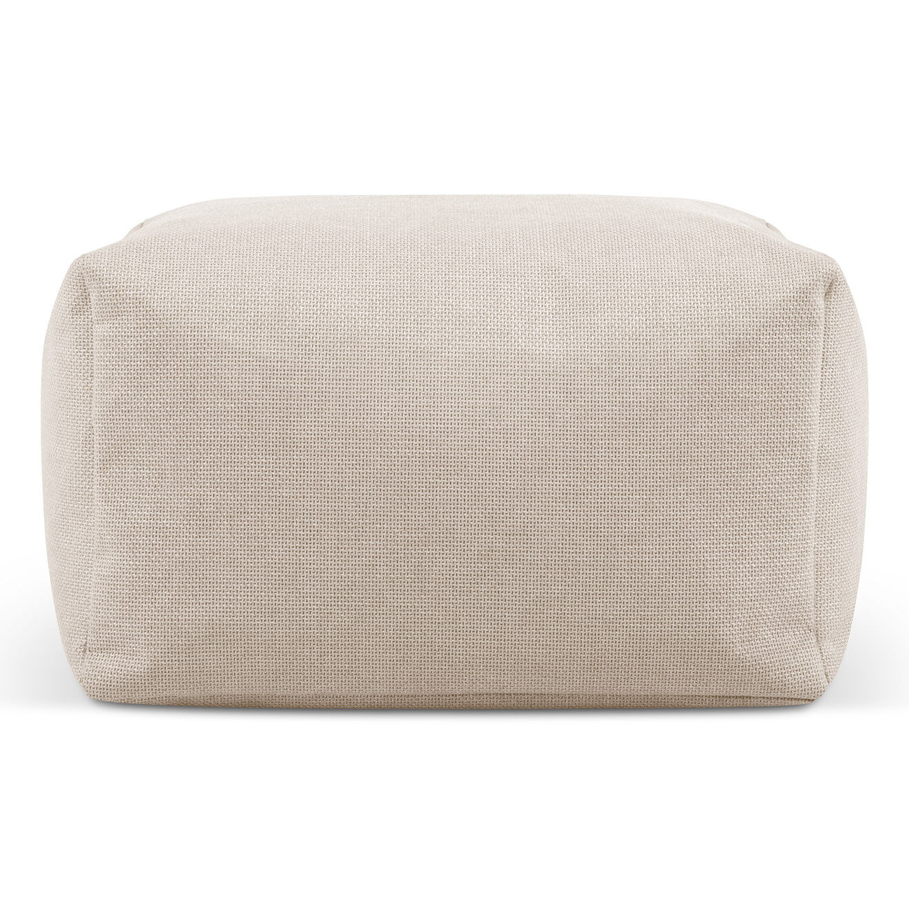 Pouf moelleux d'extérieur Lihue beige - 40x75x85 cm