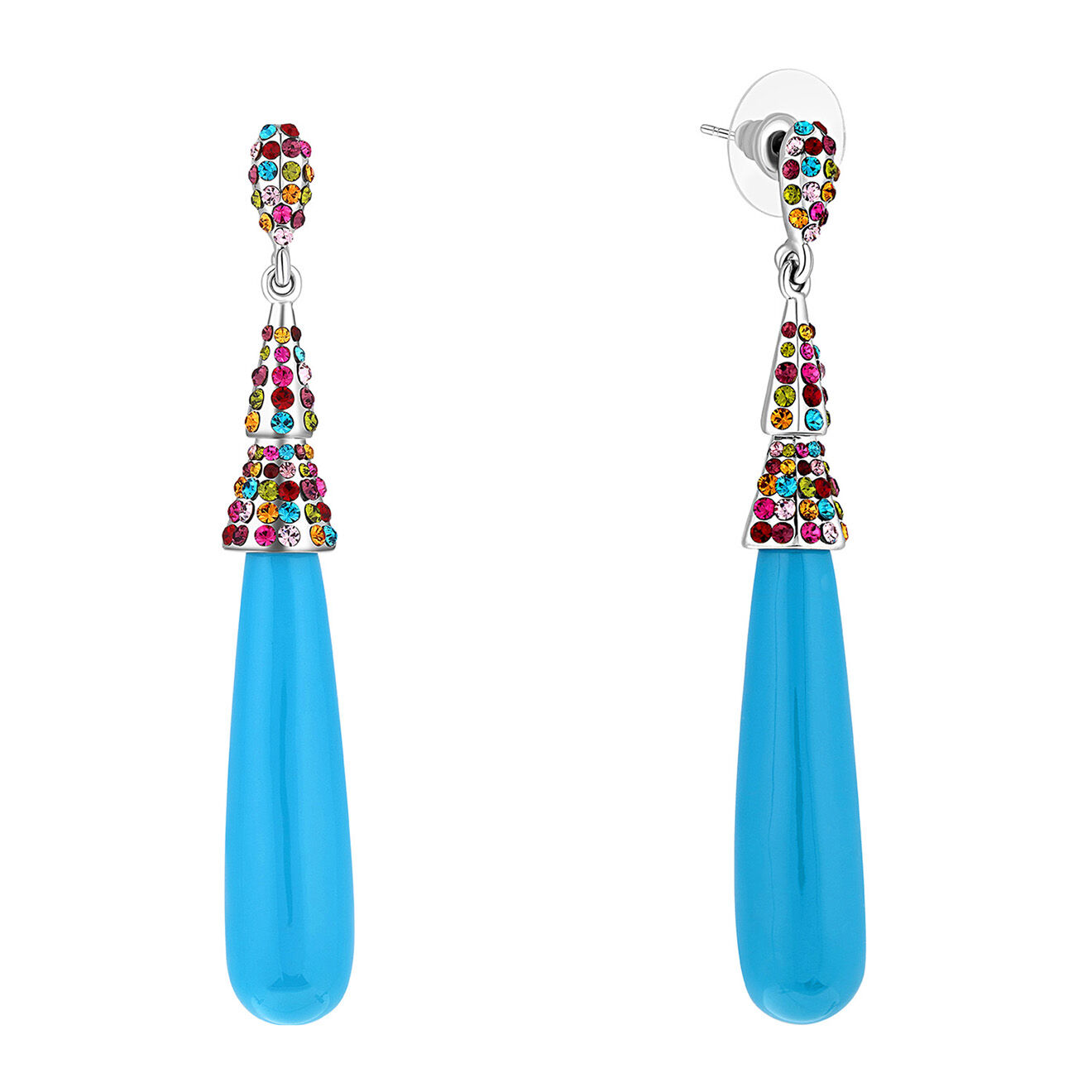 Boucles d'oreilles Corsica turquoise