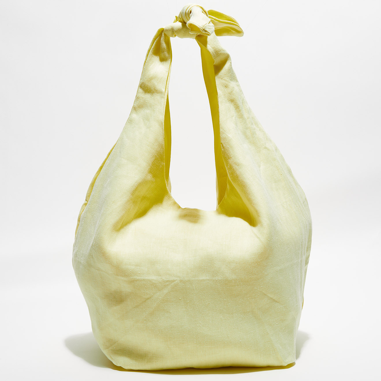 Tote Bag 100% Lin Hanna jaune clair - 50x42 cm