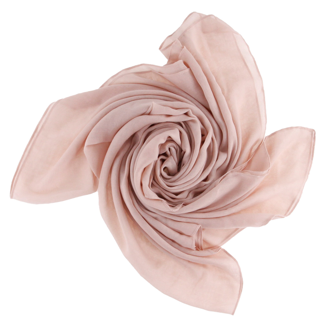 mellow yellow - foulard doucette vieux rose - 90x180 cm