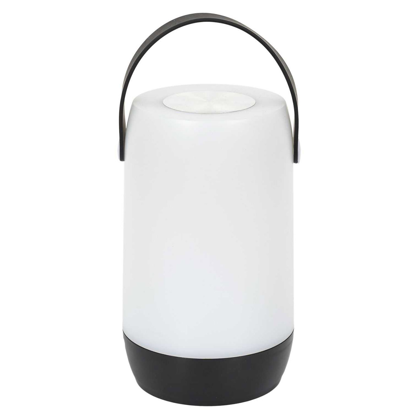 home deco factory - lampe tactile nomade blanc/noir - 23.5x12.5 cm
