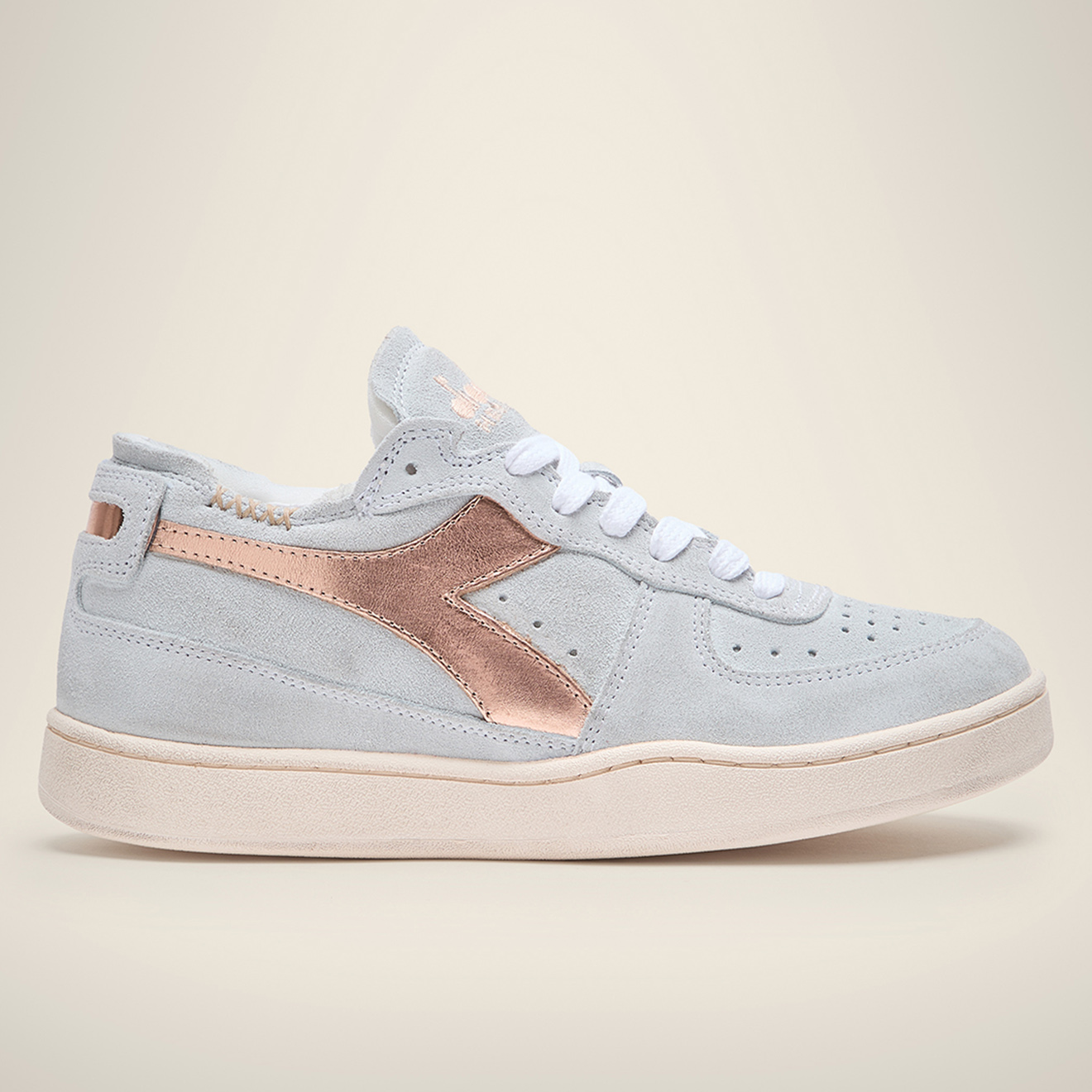 Diadora Heritage - Sneakers en Cuir Dona bleu ciel/rose gold