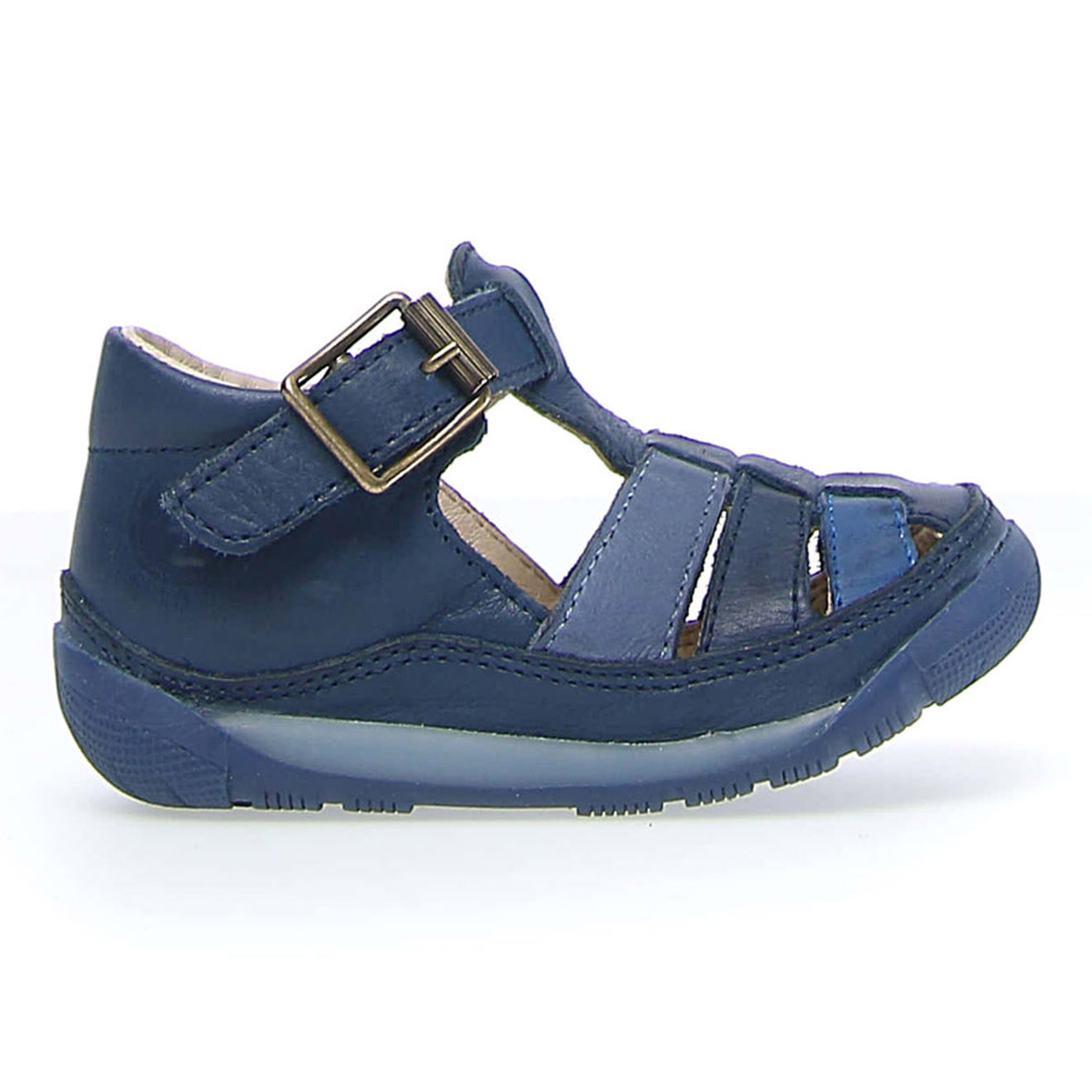 Falcotto - Salomés en Cuir Laguna bleu marine