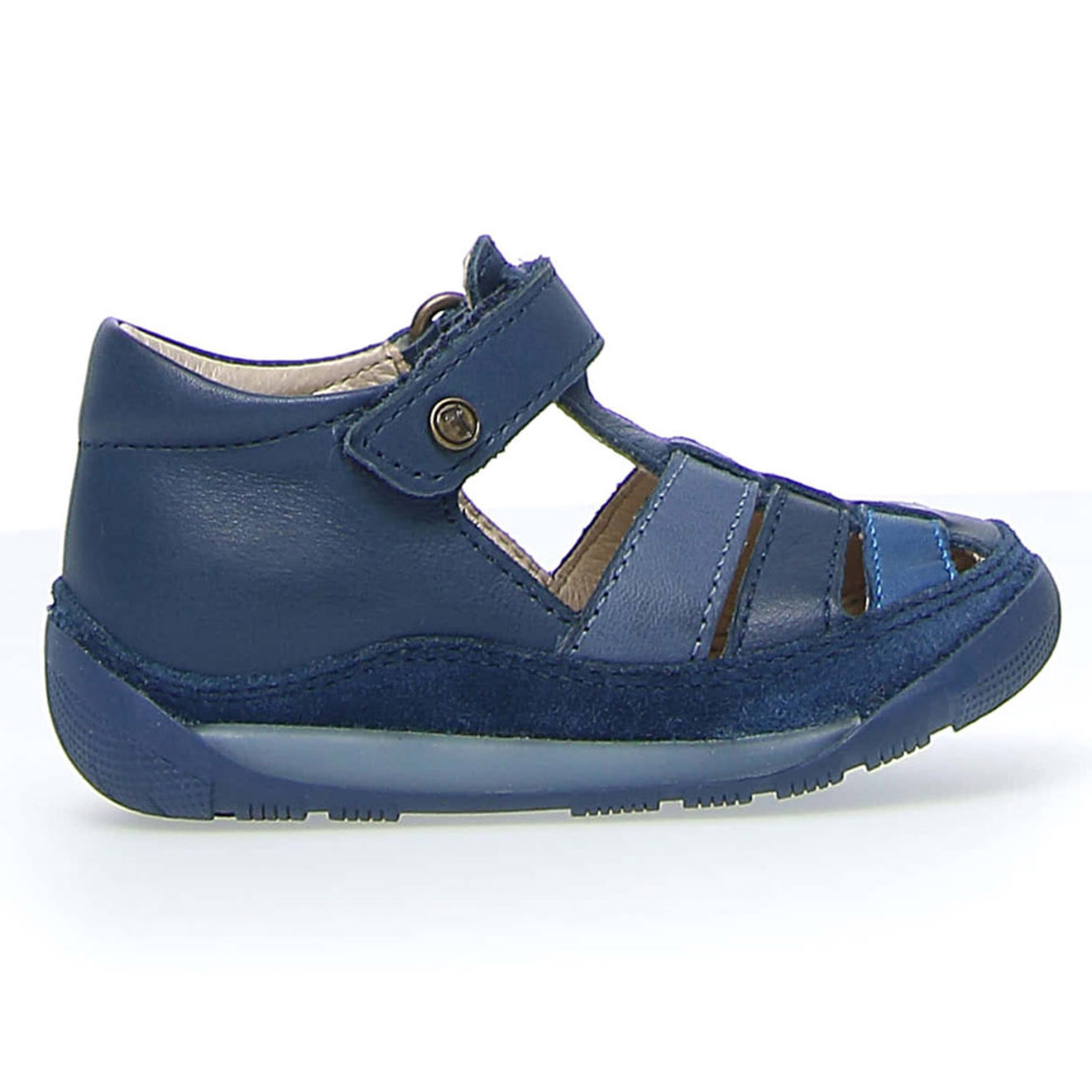 Falcotto - Salomés en Cuir Laguna bleu marine