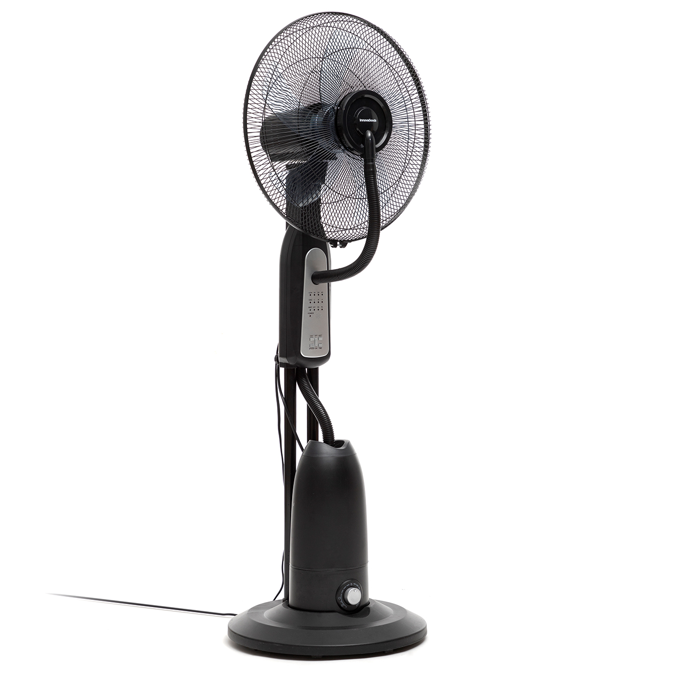 Innovagoods - Ventilateur Brumisateur sur Pied avec Commande à Distance Mistinn noir