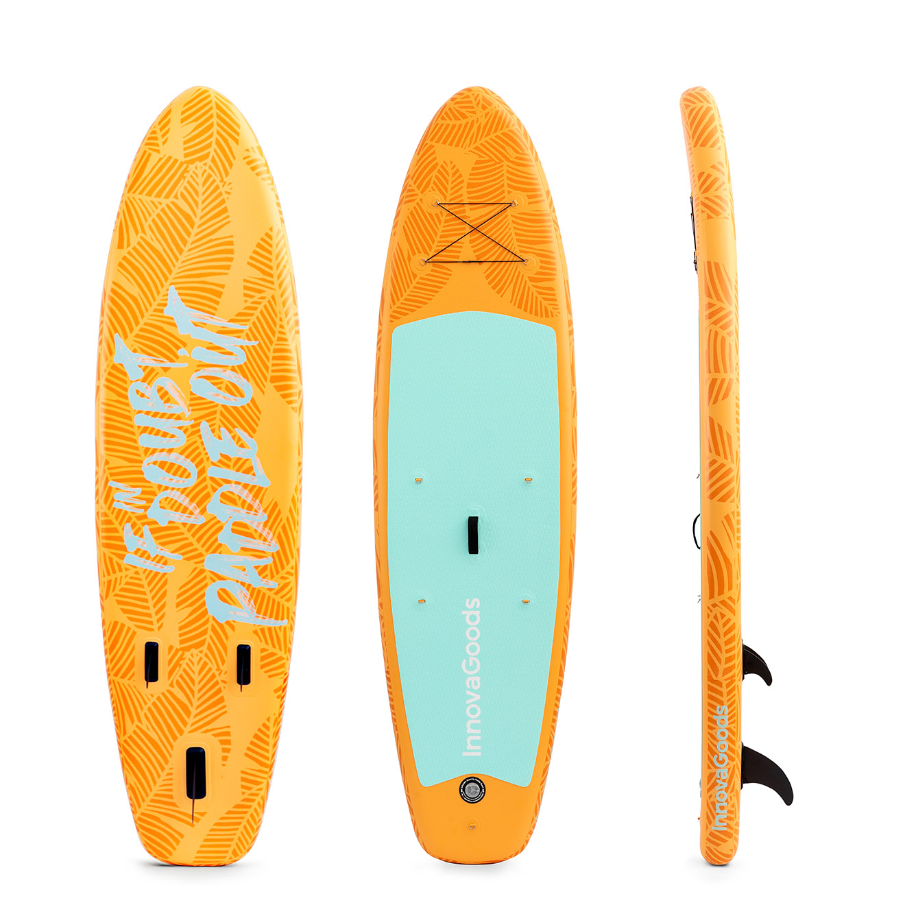 Innovagoods - Planche de Paddle Surf Gonflable 2 en 1 avec Siège et Accessoires Siros 10'5320 cm orange/vert/noir