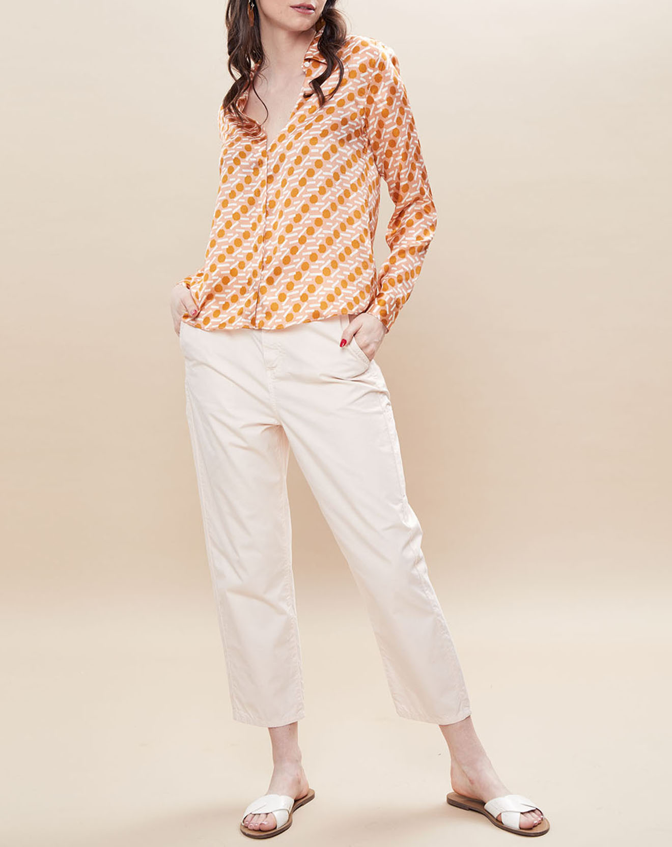 Pantalon Porto rose pâle