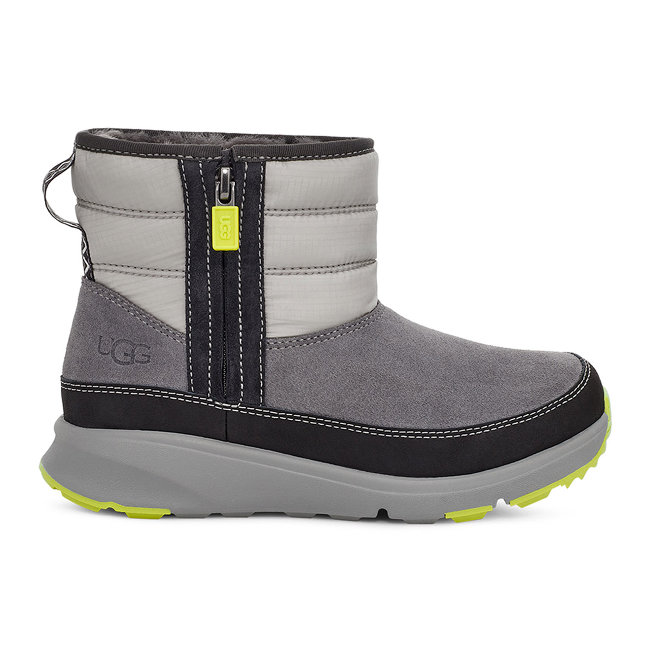 Ugg - Boots fourrées en Velours de Cuir Truckee Weather grises