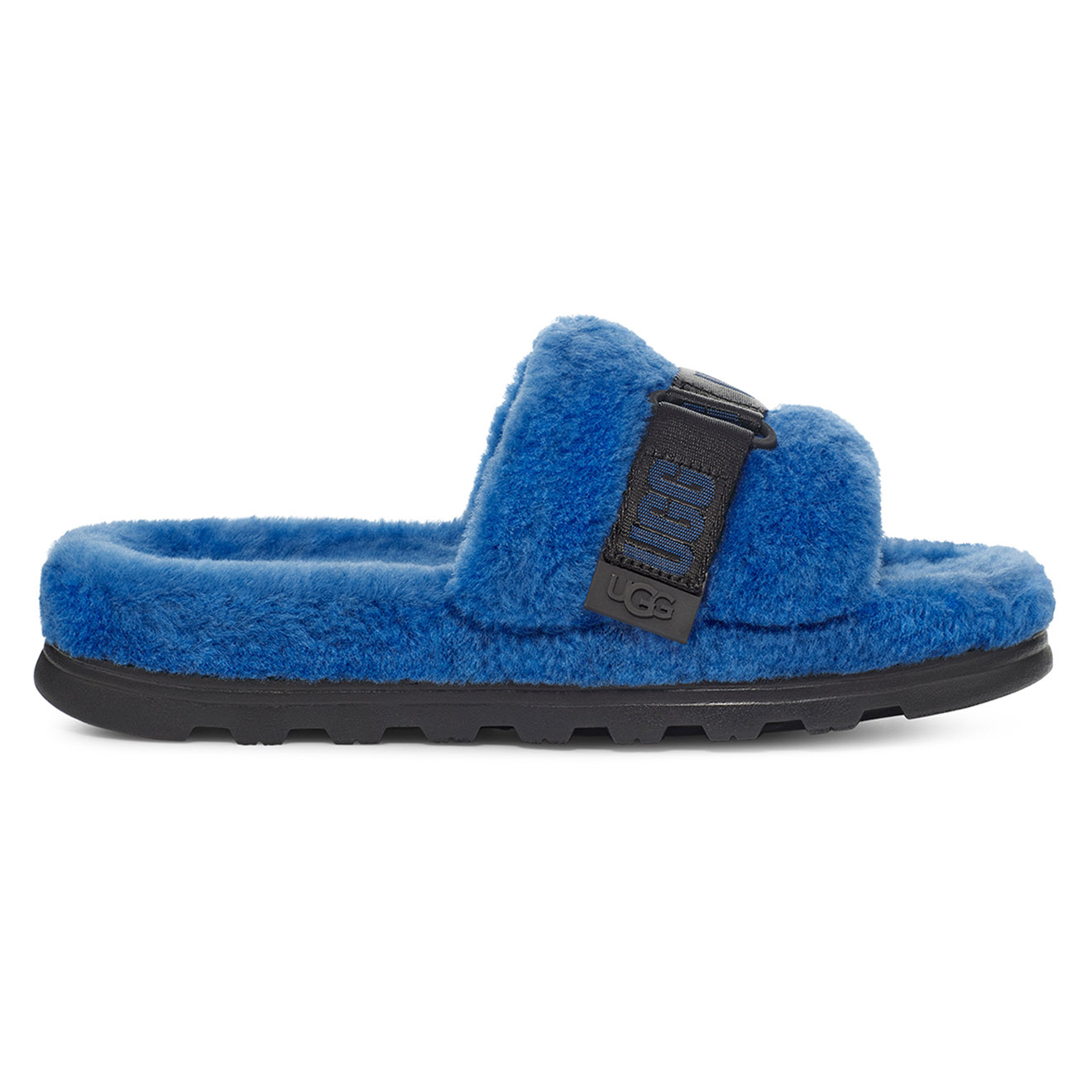 Ugg - Chaussons en Peau de Mouton Fluff Up bleues