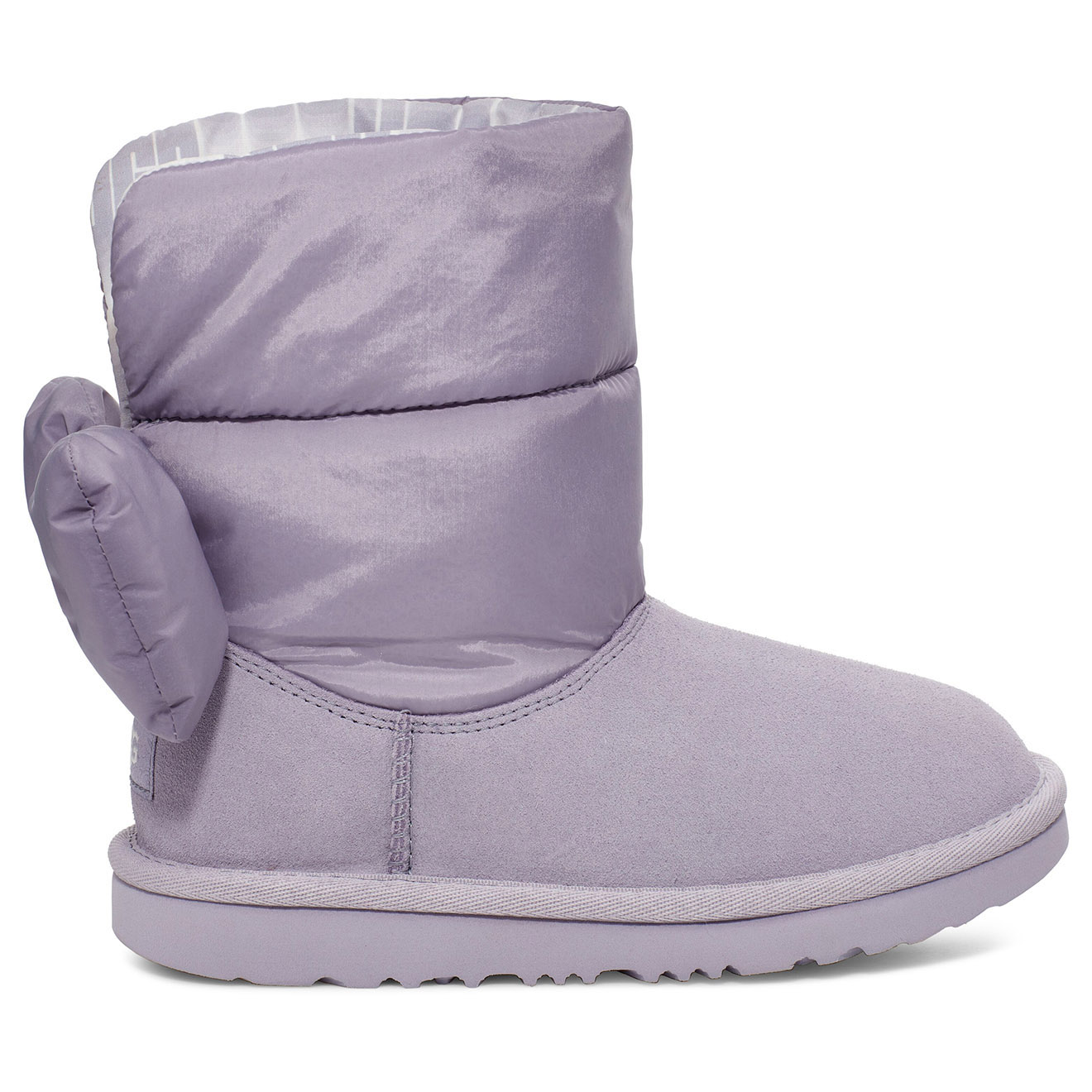 Ugg - Boots en Velours de Cuir & Nylon Bailey Bomaxi grises