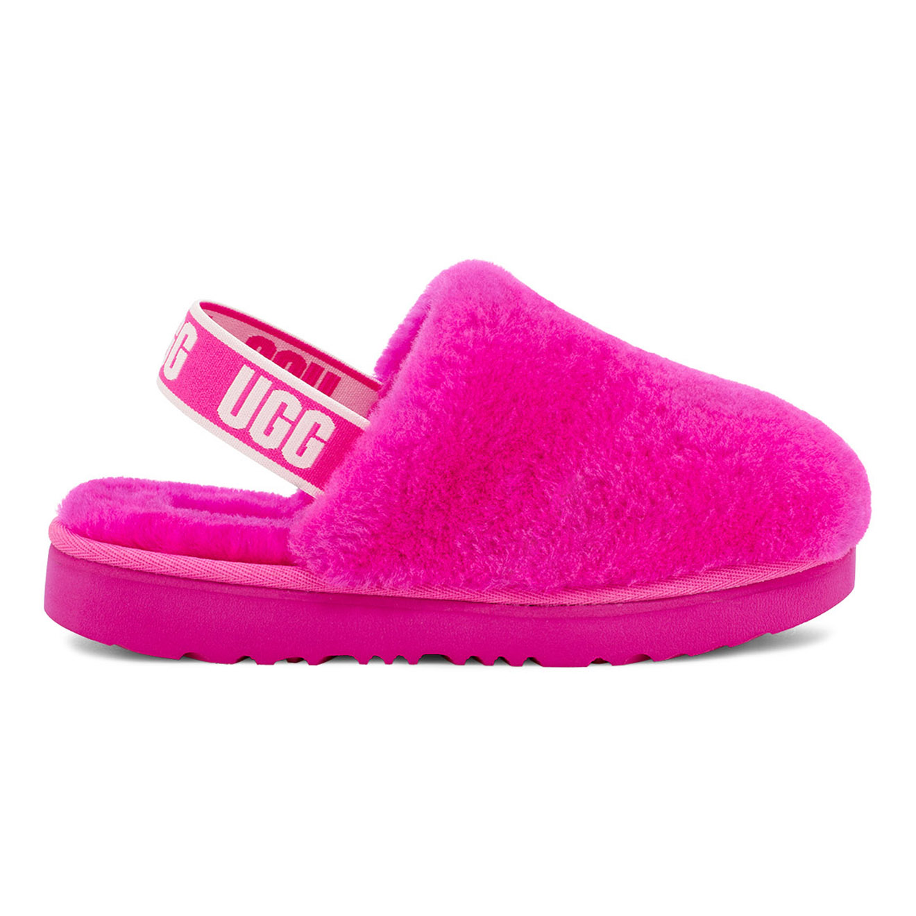 Ugg - Chaussons en Peau de Mouton Fluff Yeah Clog roses