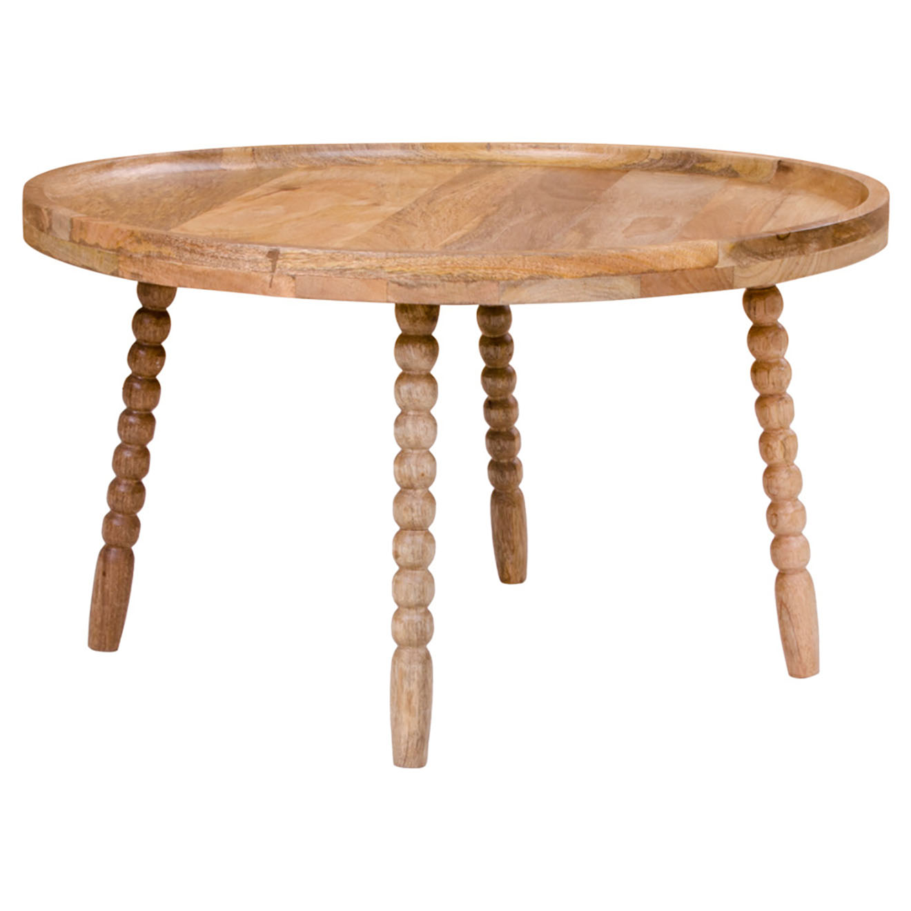 House Nordic - Table basse en bois de manguier Jammu naturel - D.60x35 cm