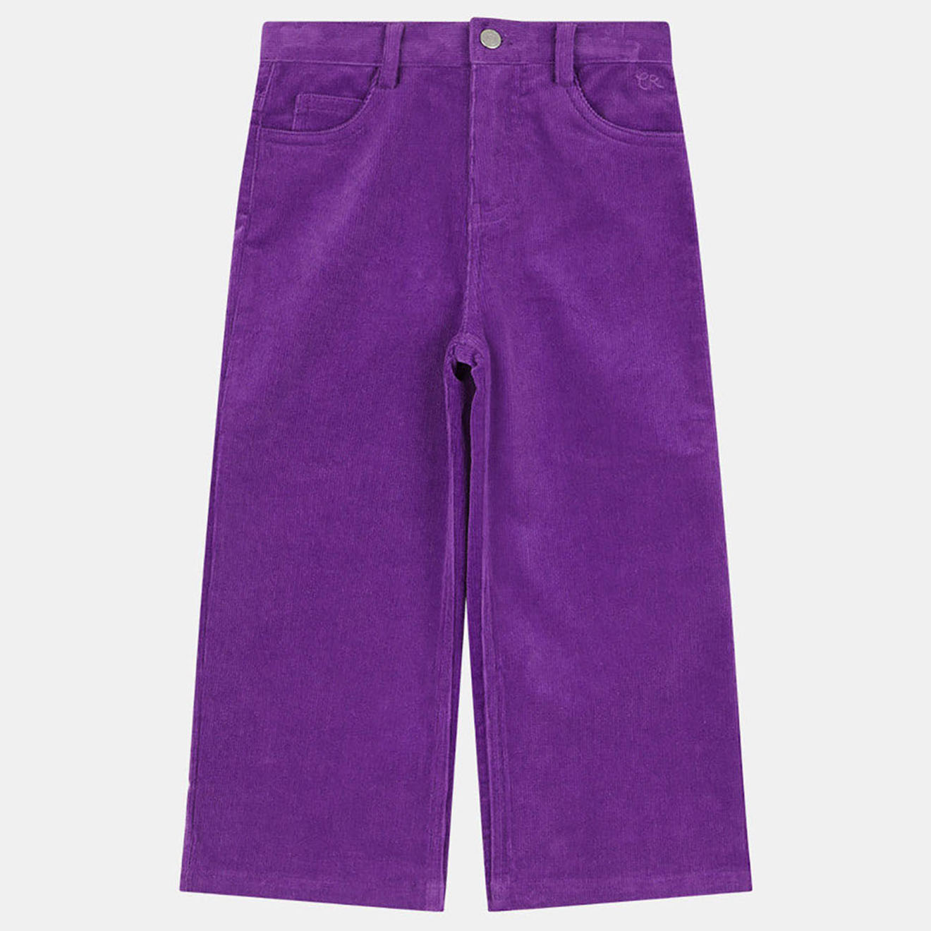 cadet rousselle - pantalon en velours milleraies aflare oeko-tex® violet