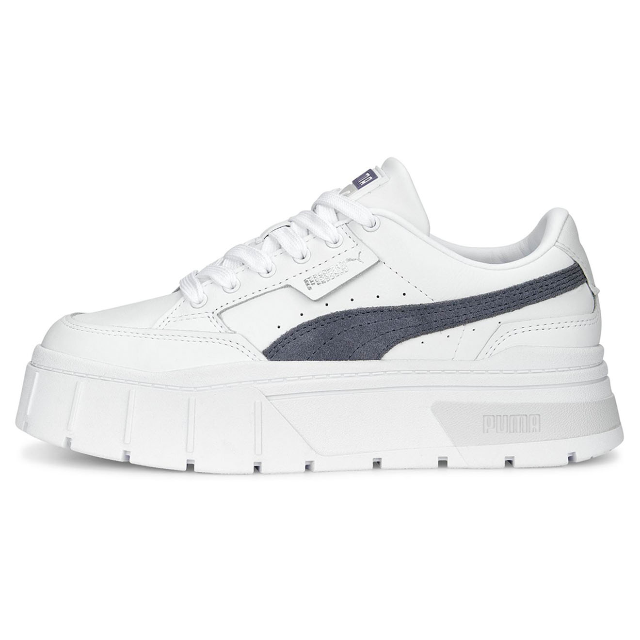 Puma - Baskets en Cuir Mayze Stack blanches