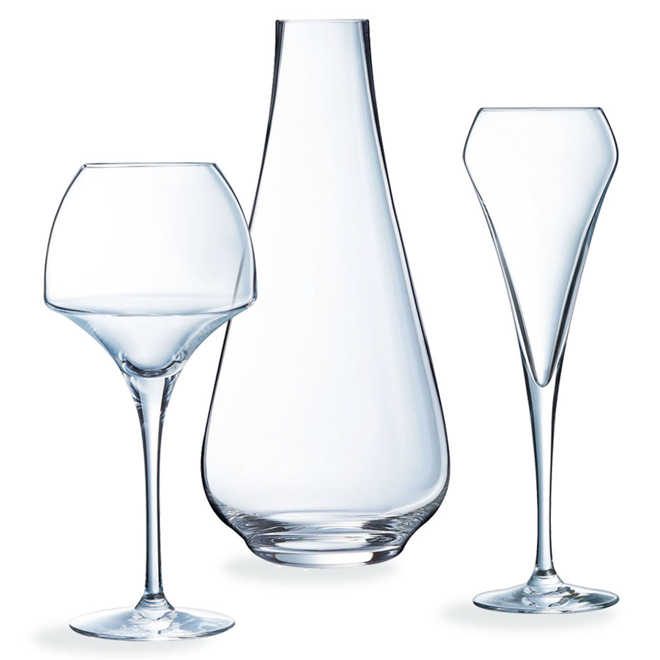 Chef & Sommelier - Set 12 verres à pied Open Up + carafe transparents