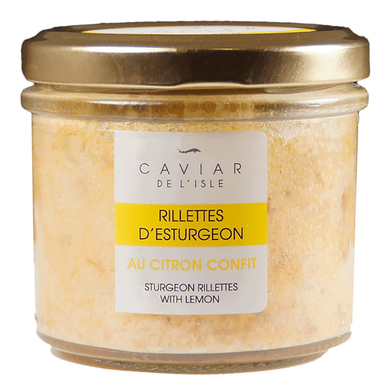 Caviar de L'Isle - Boîte de Rillettes d'Esturgeon au Citron 90 gr