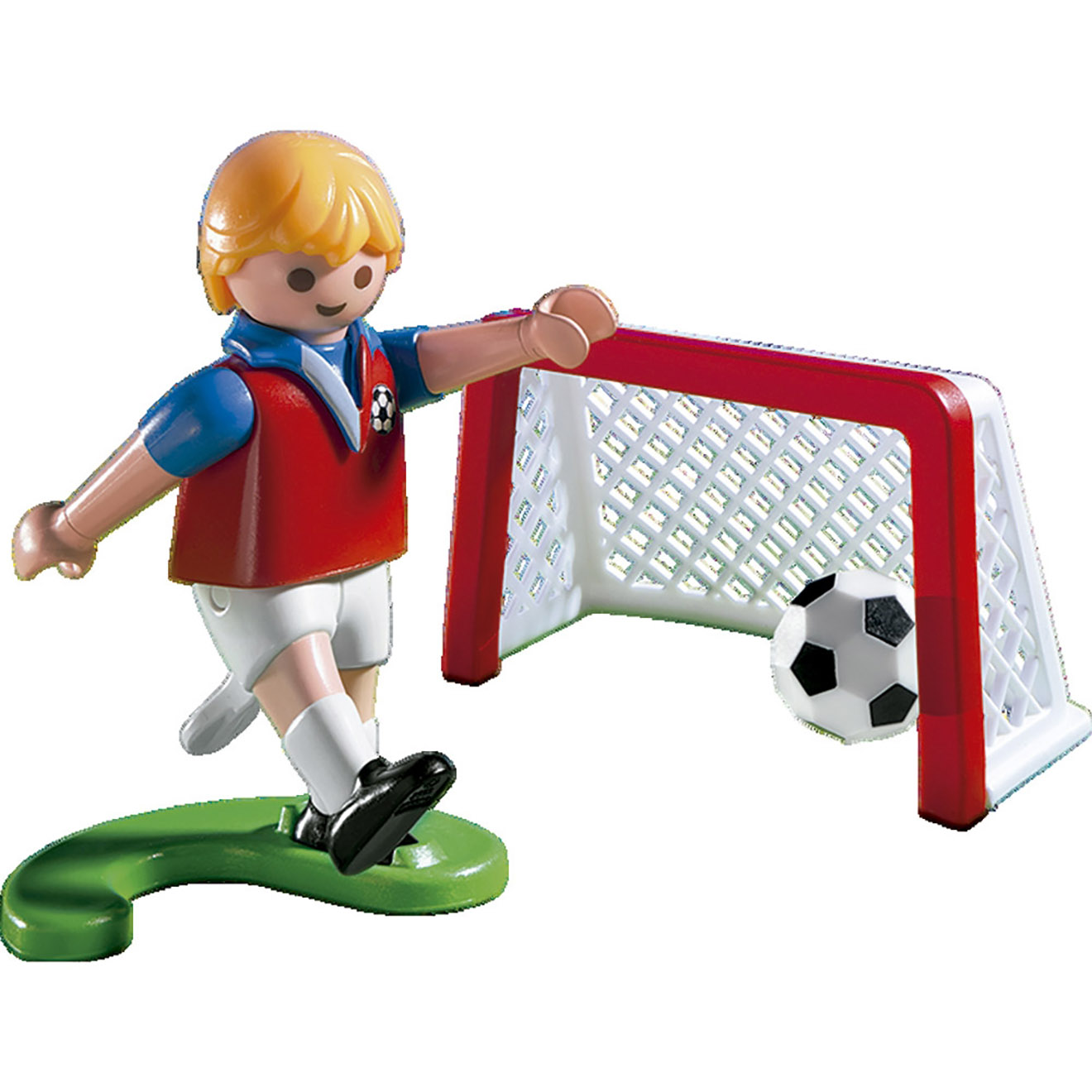 Playmobil - Oeuf  joueur de football + gardien - 3 ans et +