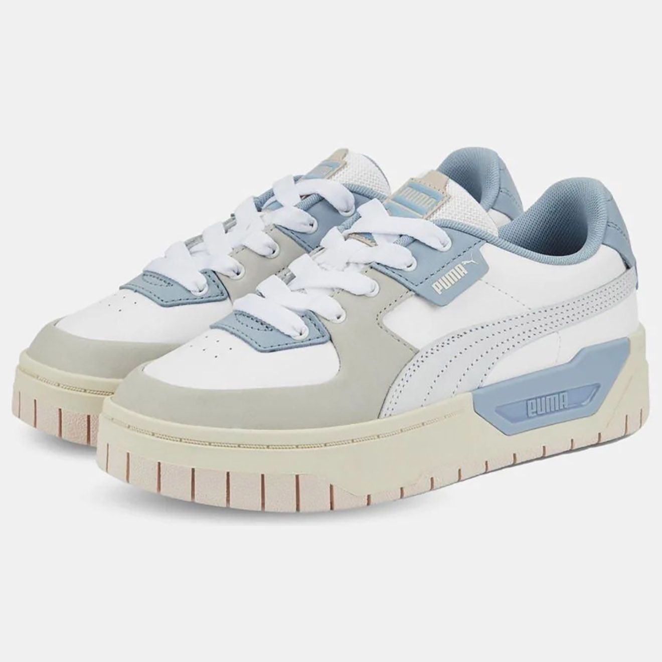 Puma - Baskets en Cuir Cali Dream blanc/bleu