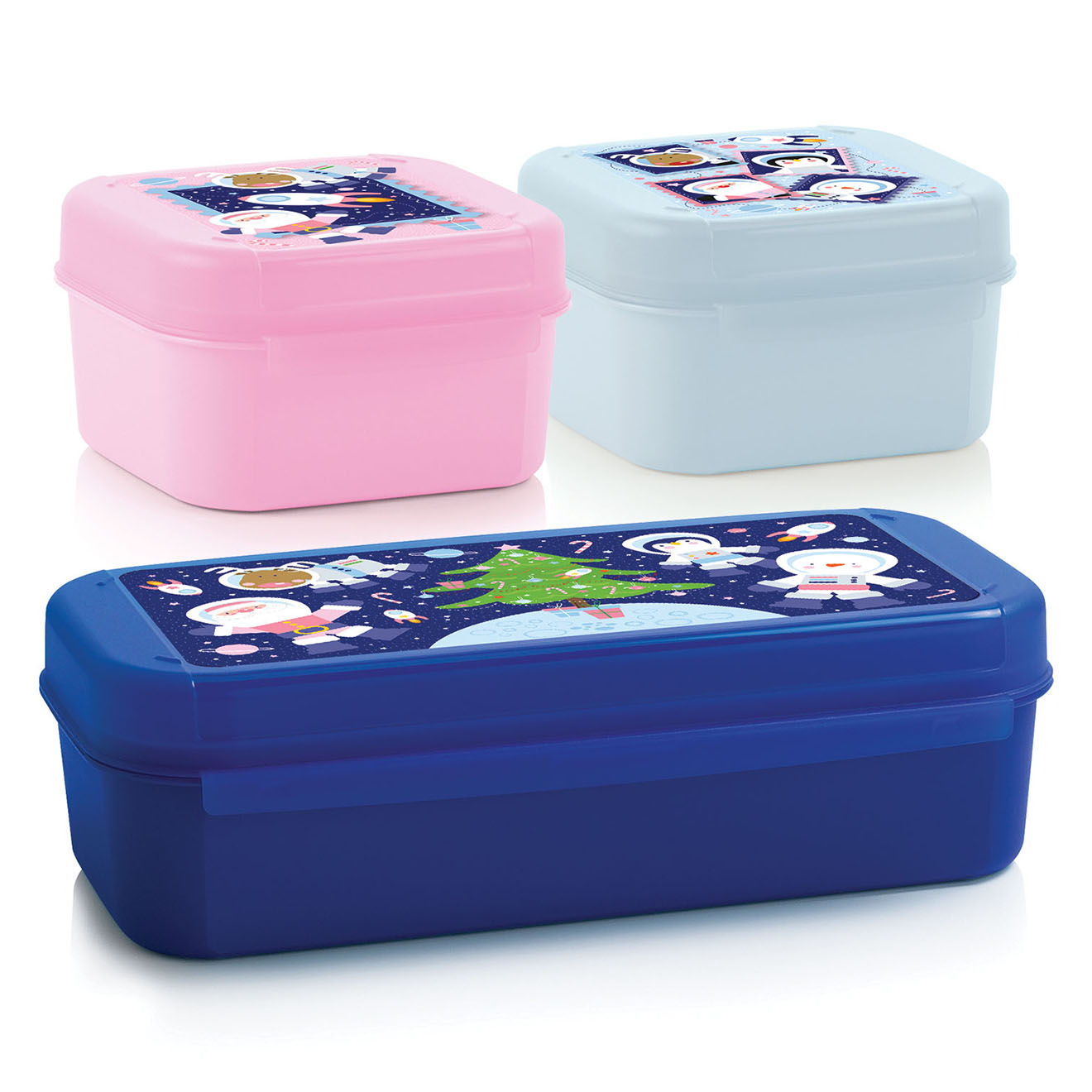 Tupperware - 3 Petites boites de conservation Signature multicolores