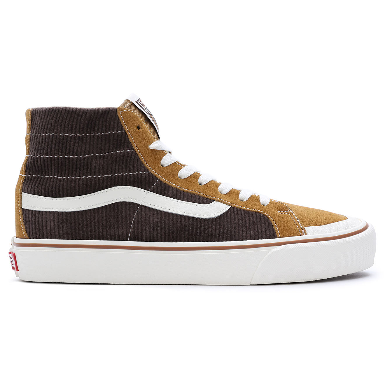 Vans - Baskets en Velours de Cuir & Velours côtelé SK8-Hi 138 Decon VR3 S marron