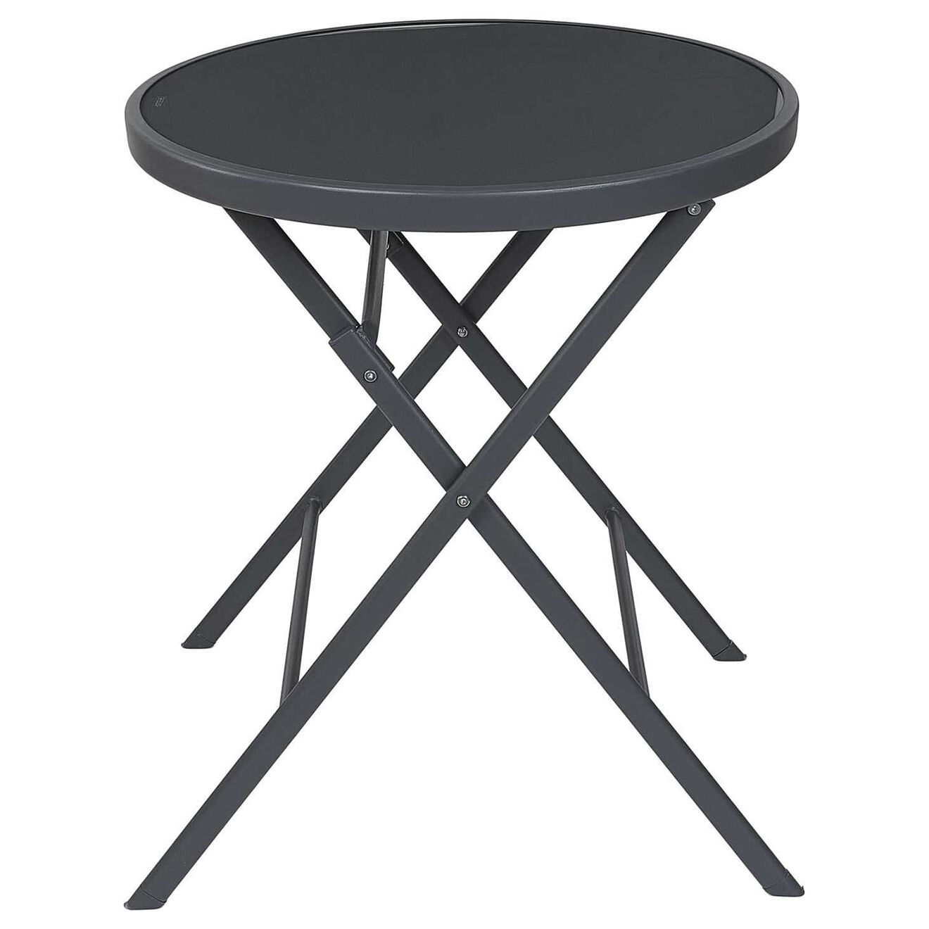 home deco factory - table elba grise - 60x71x60 cm