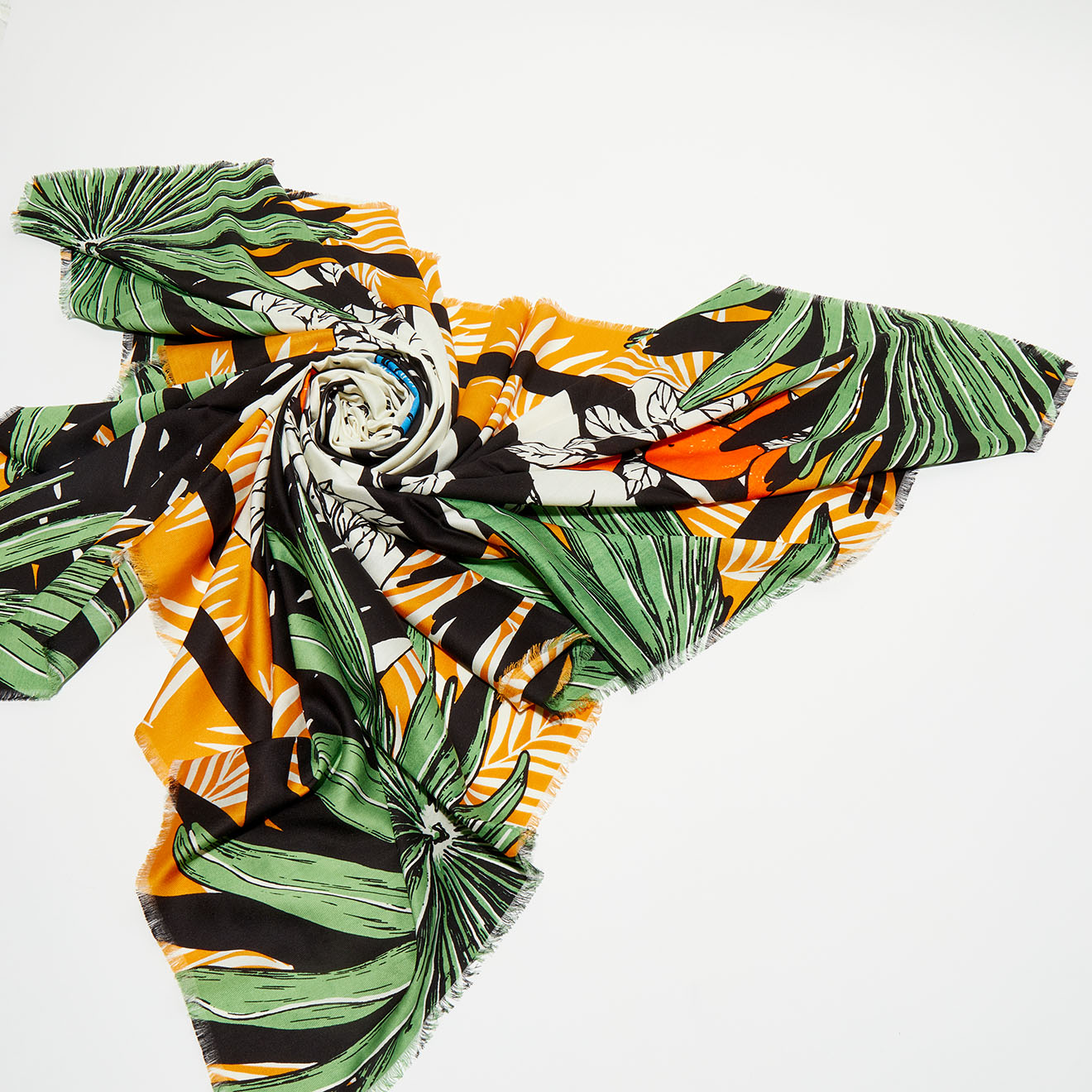 wild - foulard palmlady safran - 130x130 cm