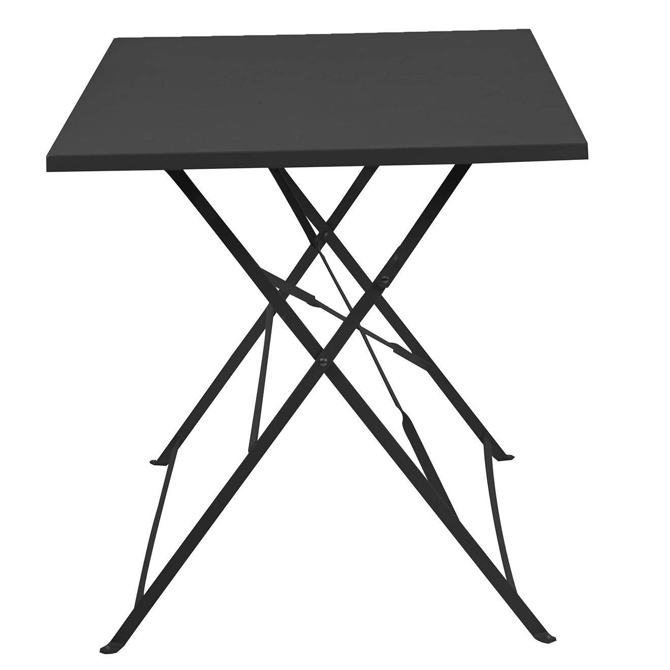 essenciel green - table bistrot merida graphite - 110x70x71 cm