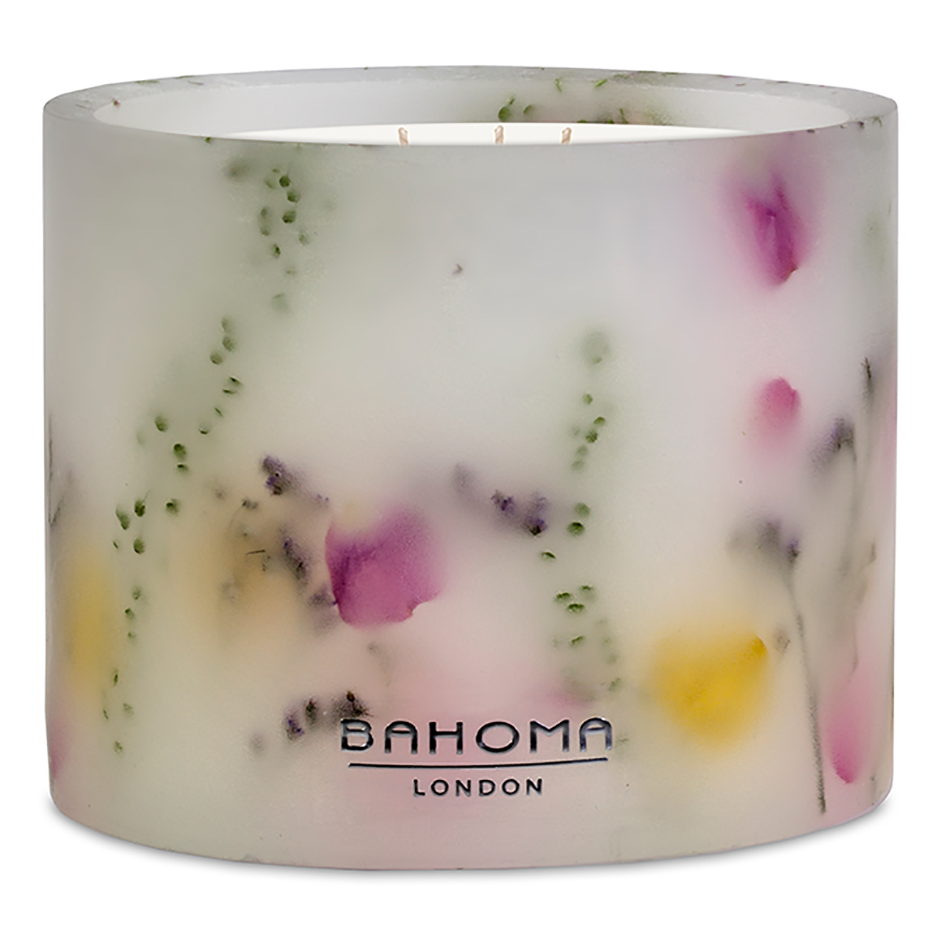 Bahoma - Bougie parfumée Botanica Le jardin - 3 mèches 100h