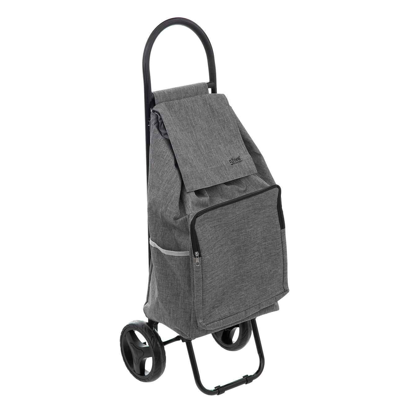 5 Five - Chariot 2 roues Nomade 36L gris - 34x30x95 cm