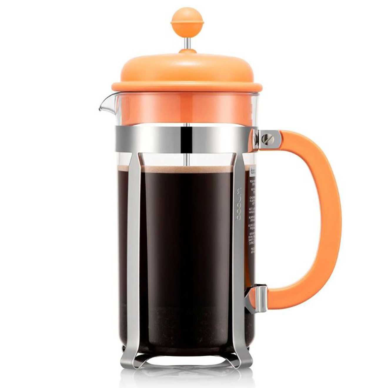 Bodum - Cafetière à piston & 8 tasses Caffettiera orange  - 1L