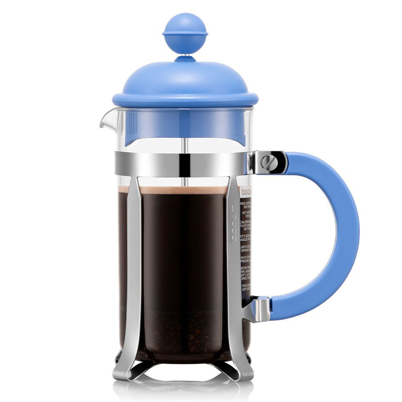 Bodum - Cafetière à piston & 8 tasses Caffettiera bleue - 1L